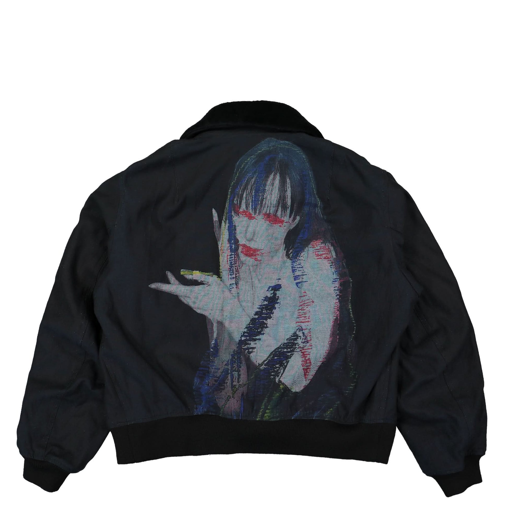 Yohji Yamamoto Homme I-Lady PT Denim Blouson Black Detail view 2 | Gate