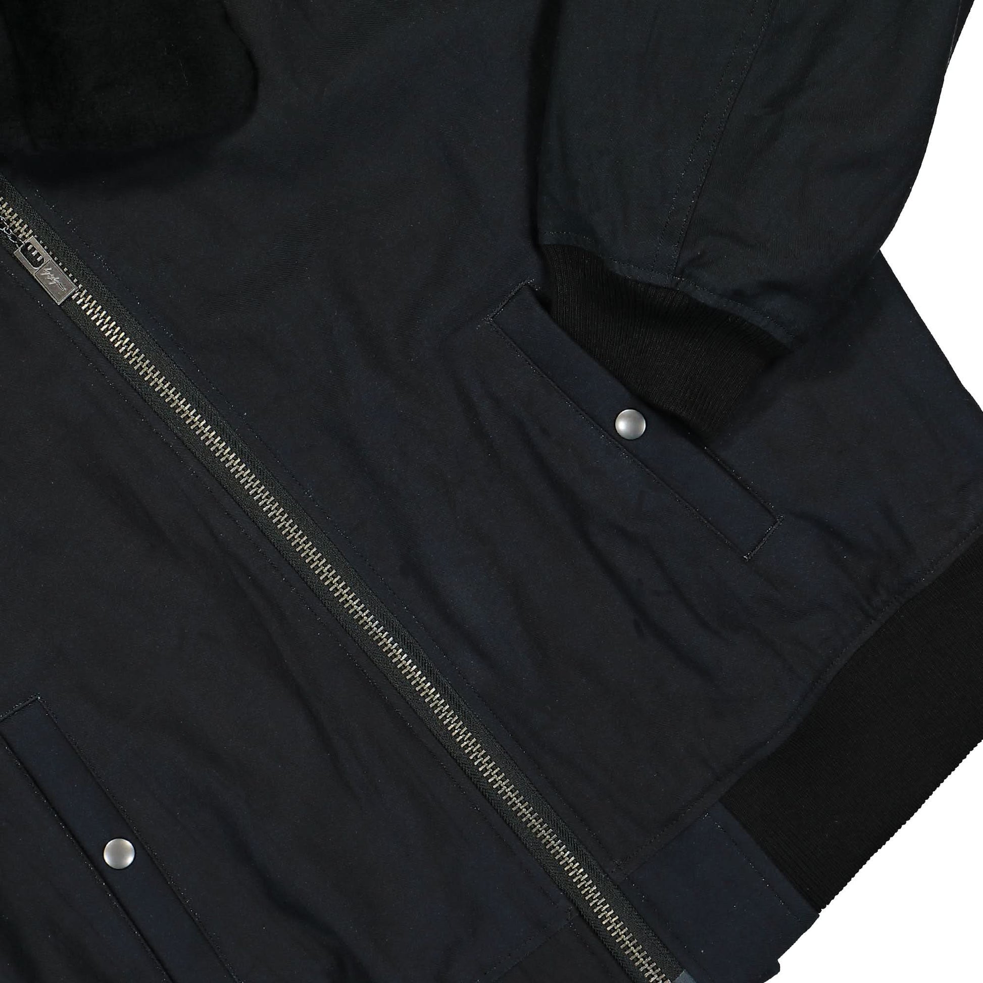 Yohji Yamamoto Homme I-Lady PT Denim Blouson Black Detail view 5 | Gate