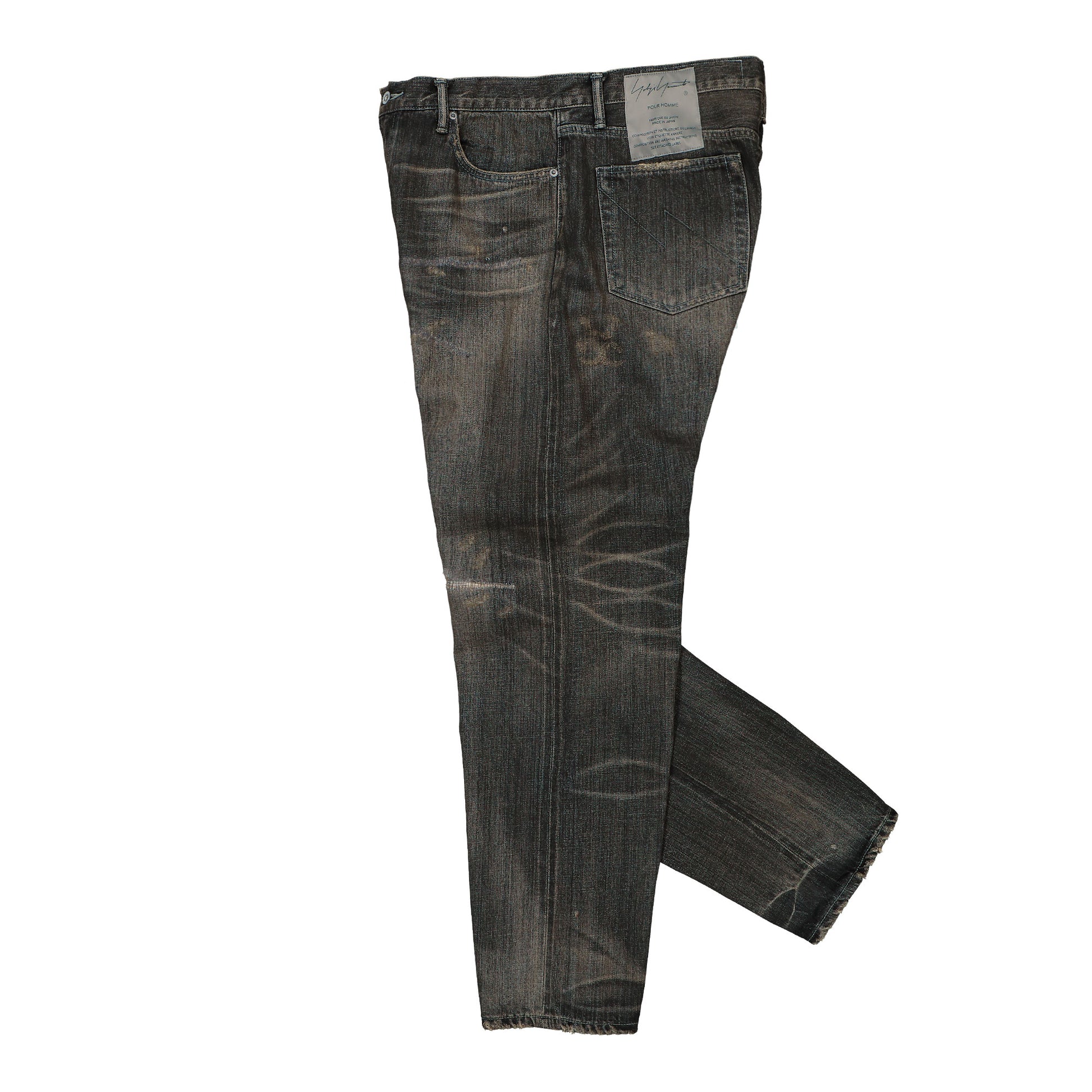 Yohji Yamamoto Homme Pants Black Detail view 3 | Gate