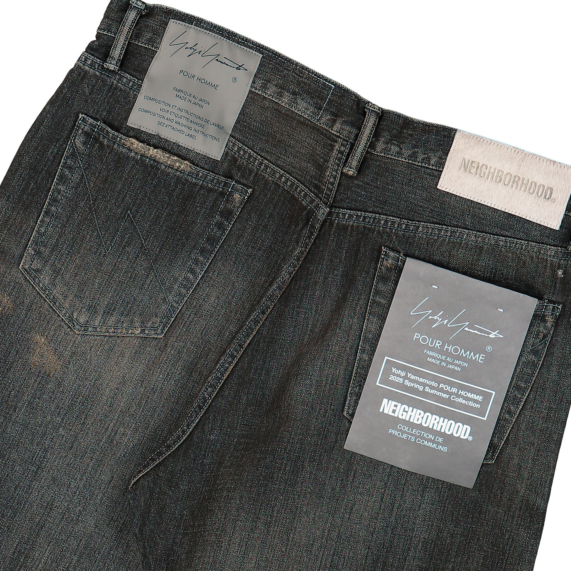 Yohji Yamamoto Homme Pants Black Detail view 5 | Gate