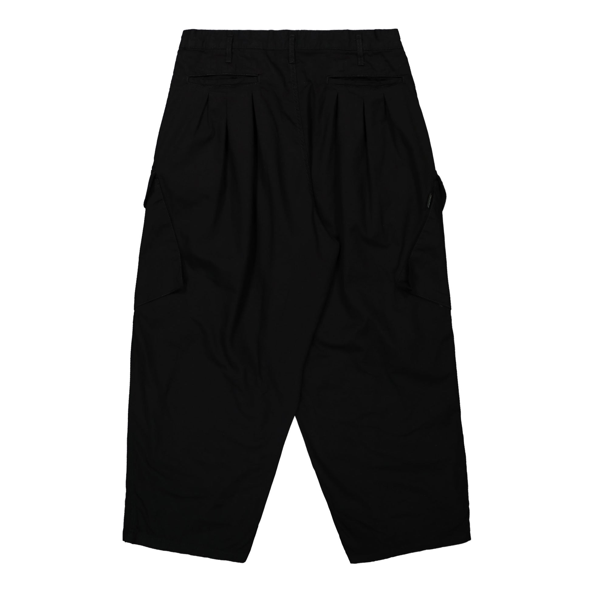 Yohji Yamamoto Homme 12Tuck Work Pants Black Detail view 2 | Gate