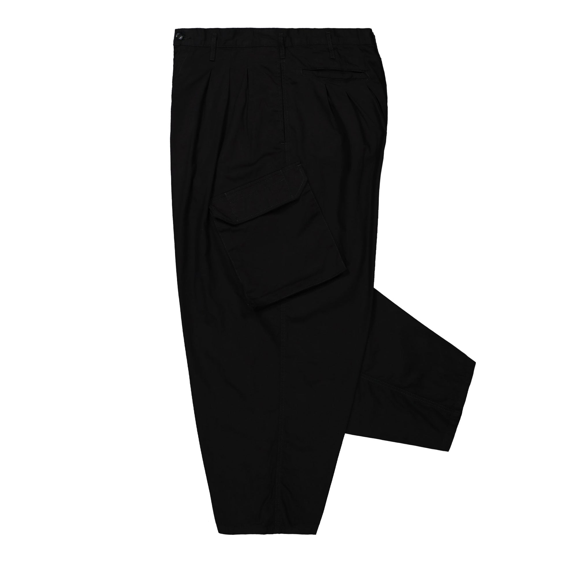 Yohji Yamamoto Homme 12Tuck Work Pants Black Detail view 3 | Gate