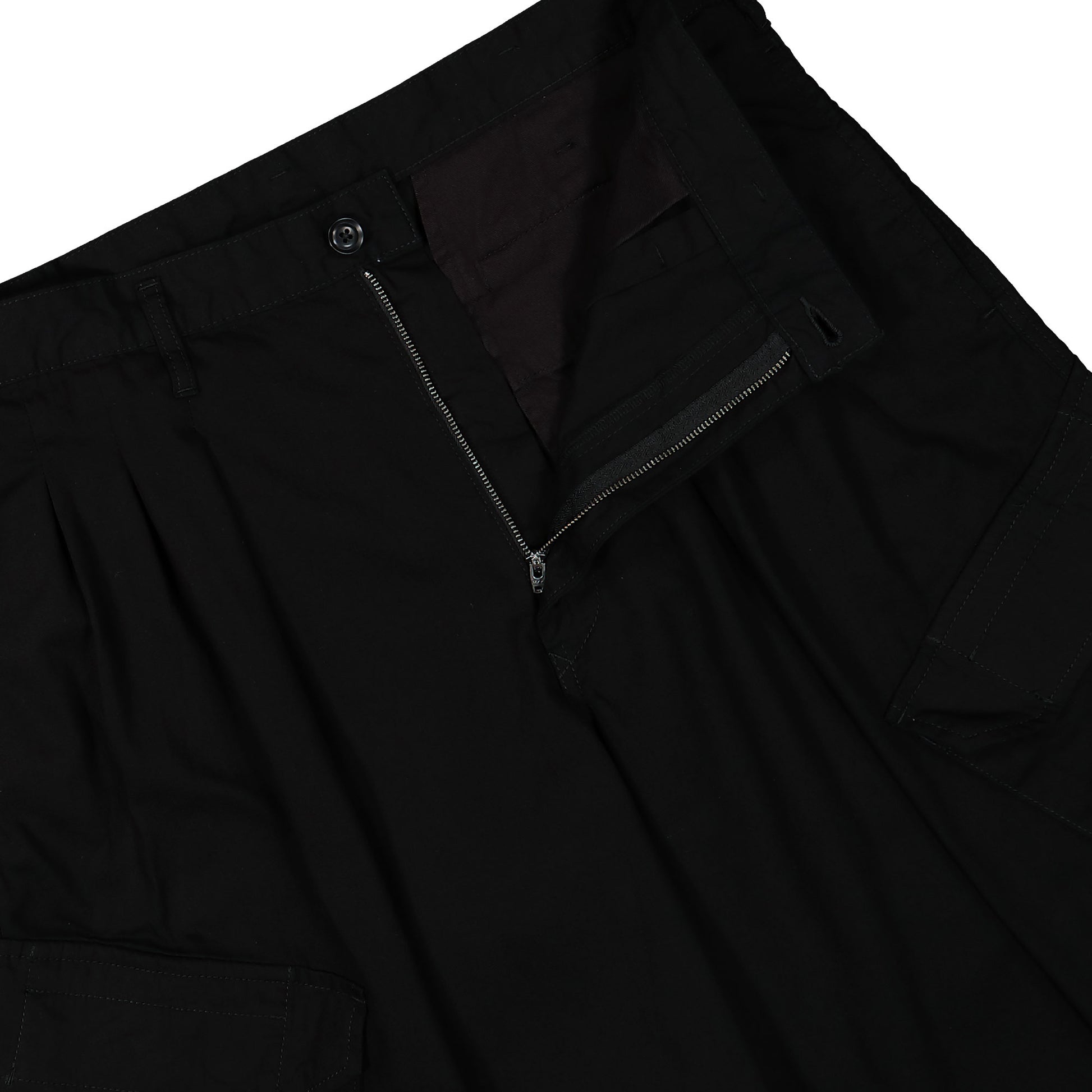 Yohji Yamamoto Homme 12Tuck Work Pants Black Detail view 4 | Gate