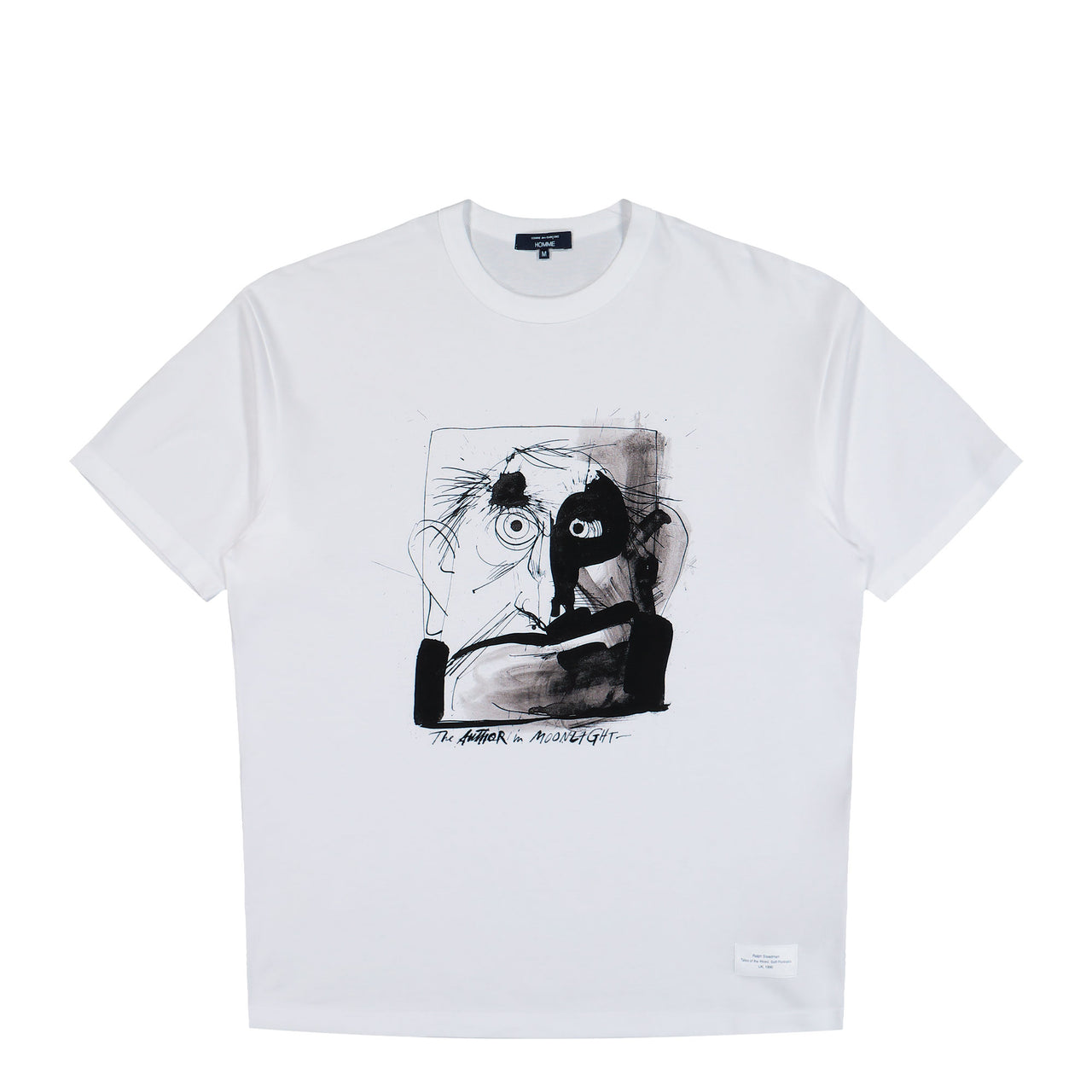 Comme Des Garçons Homme T-Shirt White x Black A Pattern T-Shirt HP-T009-051-2 / White x Black A Pattern | Overkill
