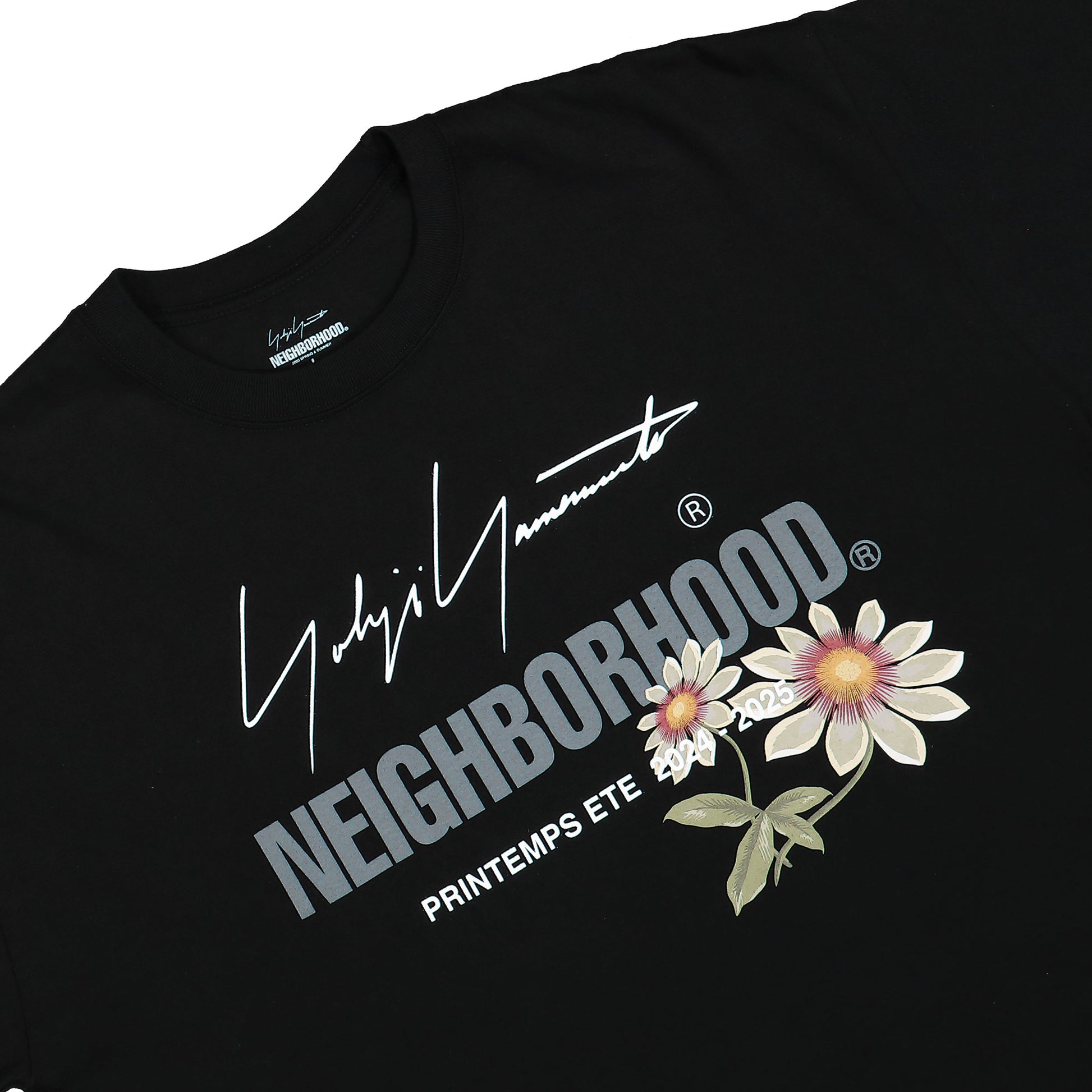 Yohji Yamamoto Homme NB Tee SS-1 Black Detail view 3 | Gate
