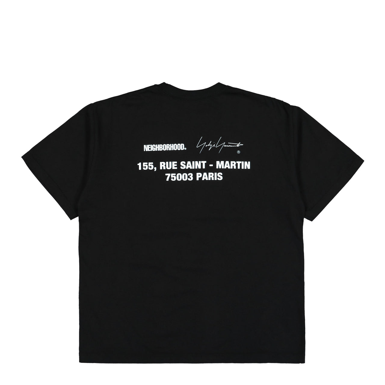 Yohji Yamamoto Homme NB Tee SS-2 Black Detail view 1 | Gate