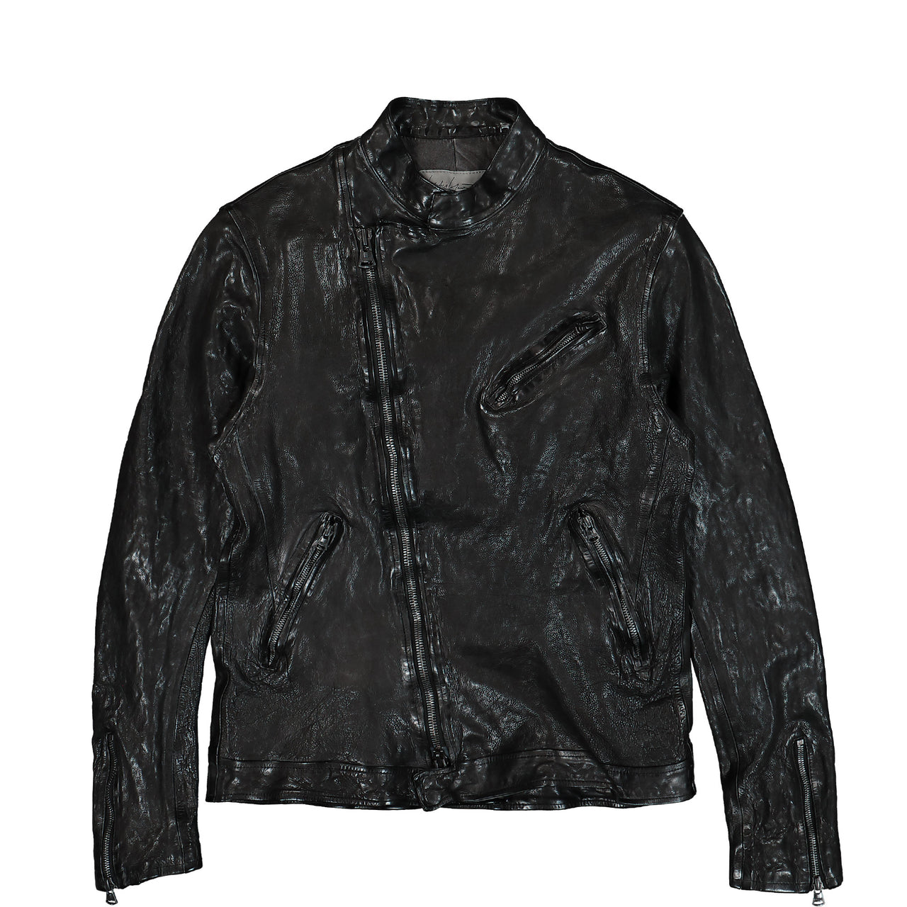 Yohji Yamamoto Homme Backlash Double Riders Black Detail view 1 | Gate