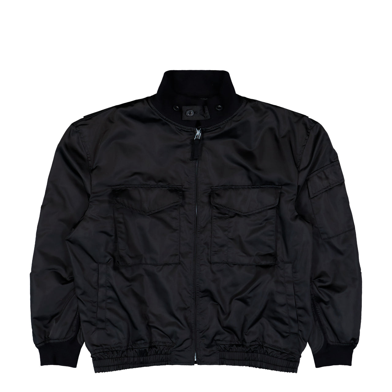 Comme des Garçons HOMME Jacket Black Bomber Jacket HQ-J014-051 Detail View 1 | GATE