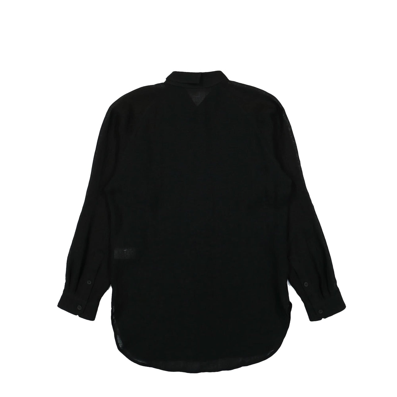 Yohji Yamamoto Homme A-Left Double Placket B Black Detail view 1 | Gate