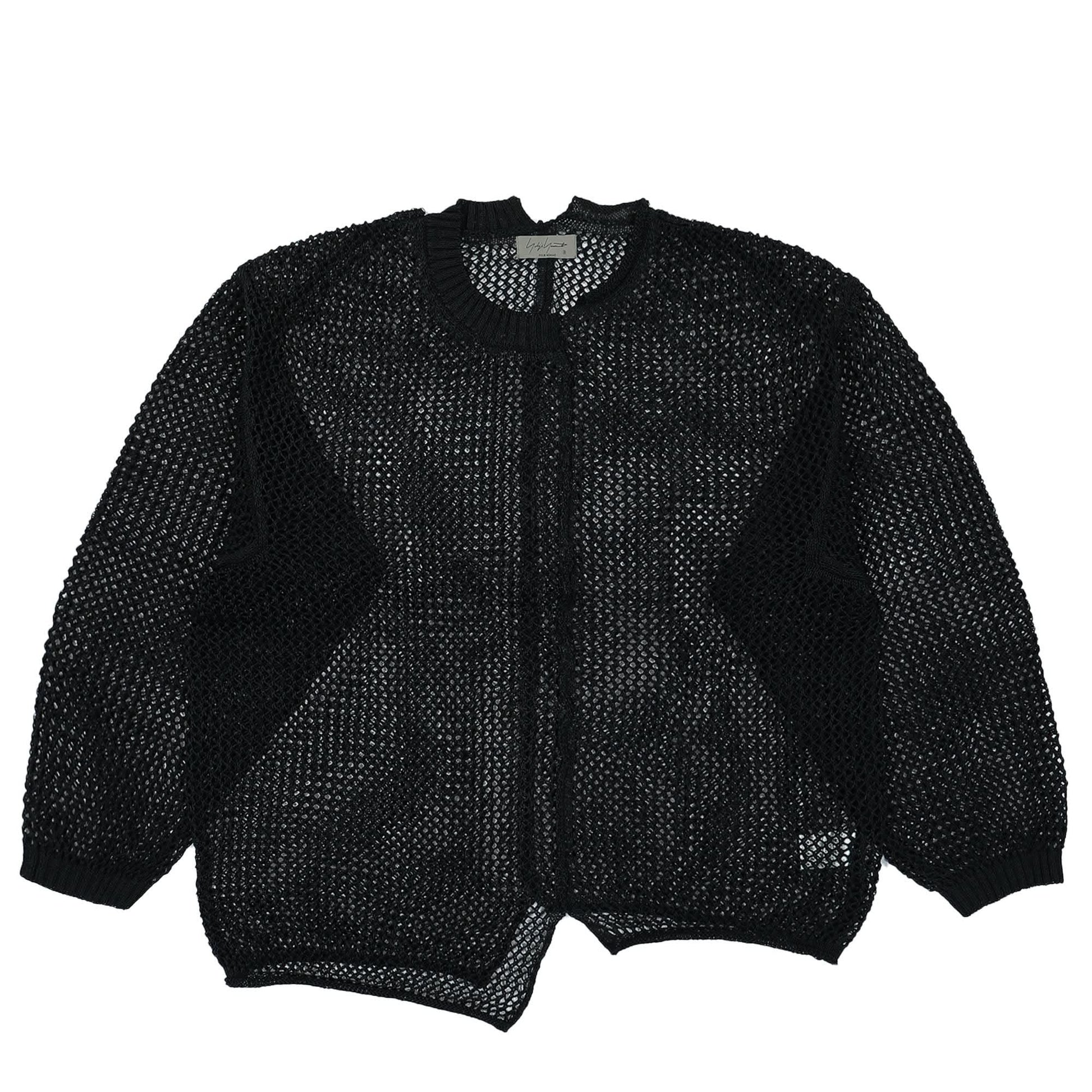 Yohji Yamamoto Homme Uneven Long Sleeve Black Detail view 1 | Gate