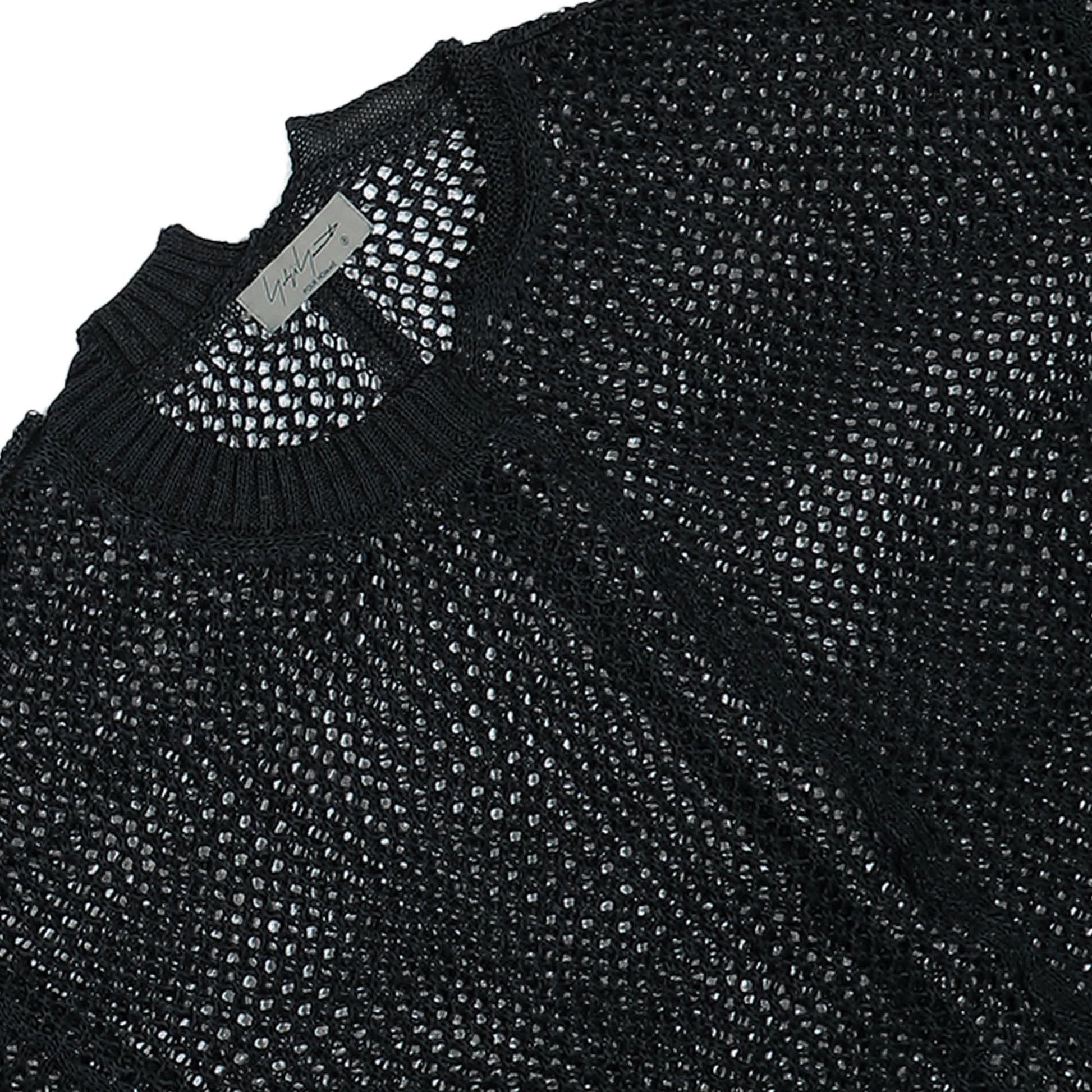 Yohji Yamamoto Homme Uneven Long Sleeve Black Detail view 3 | Gate