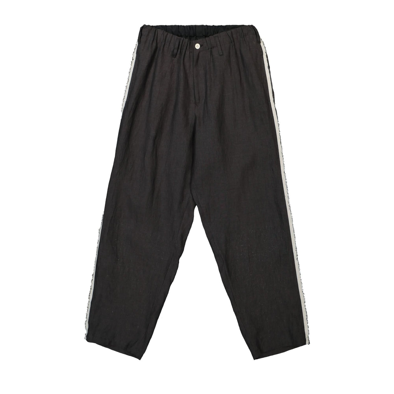 Yohji Yamamoto Homme R-Side Seam Flap Pants Black Detail view 1 | Gate