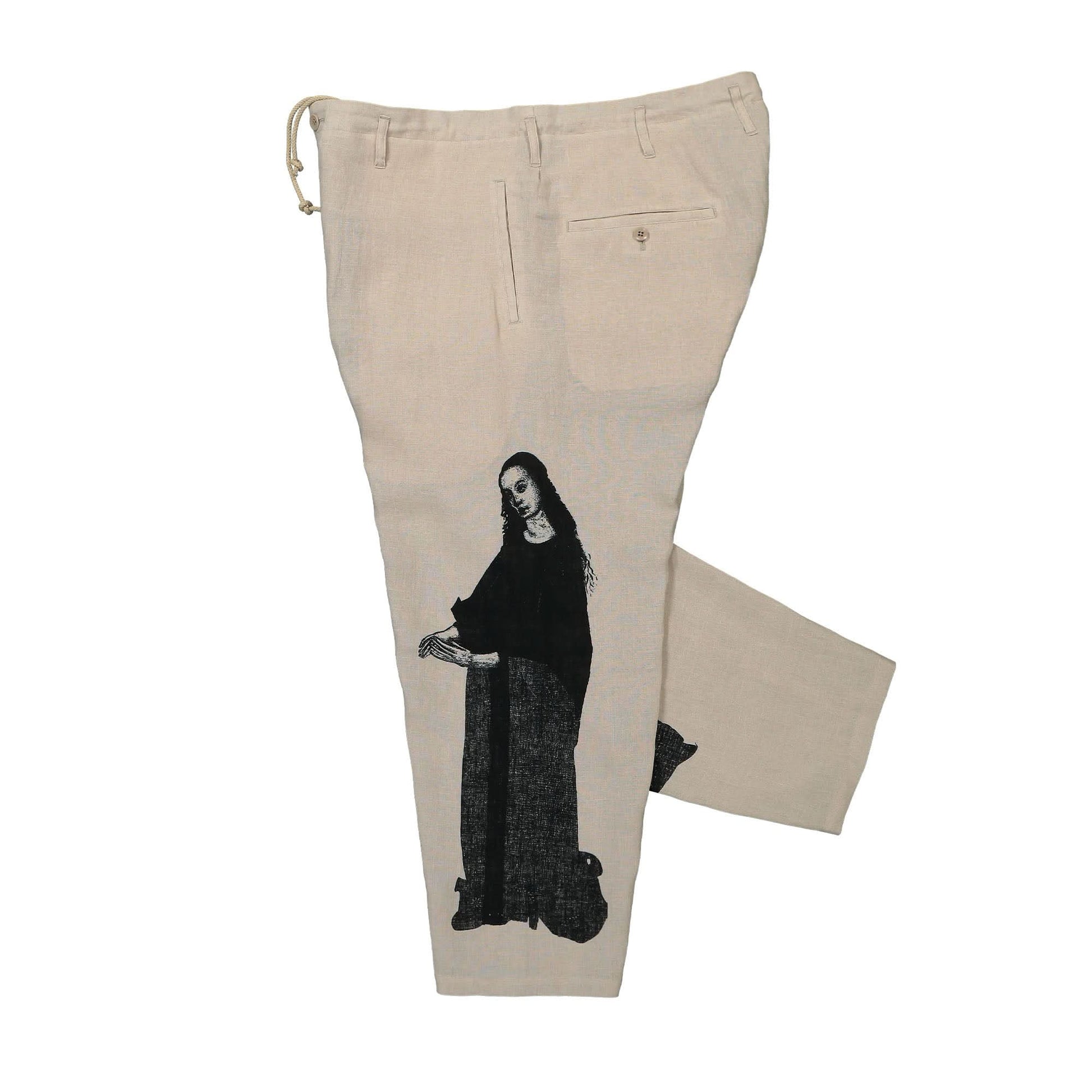 Yohji Yamamoto Homme U Lady Print Pants Multicolor Detail view 3 | Gate