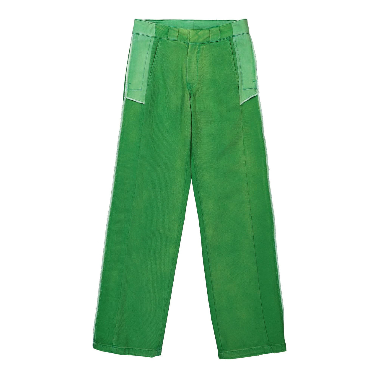 Heron Preston Distressed Insideout Chino Green Detail view 1 | Gate