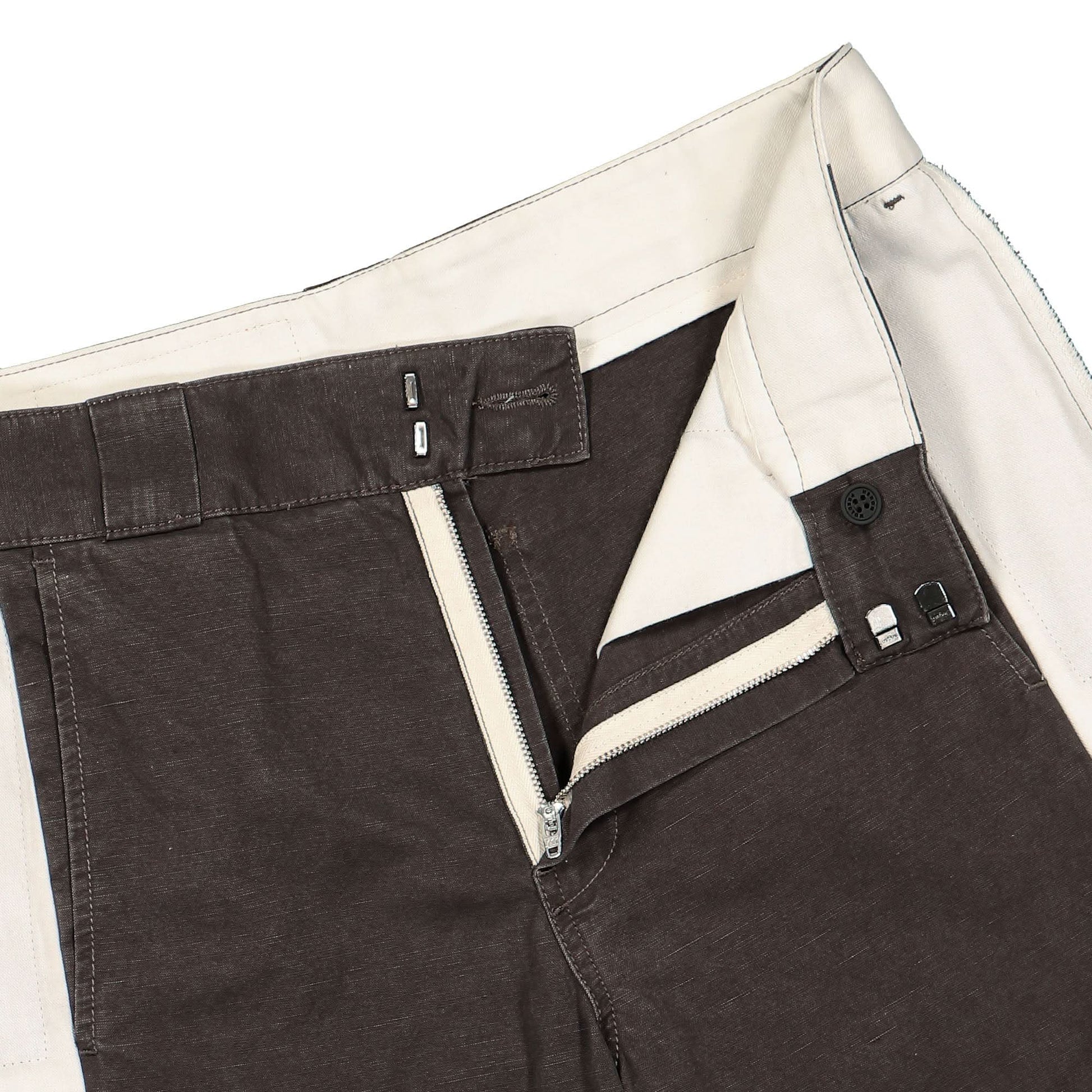 Heron Preston Vintage Wash Canvas Insideout Brown Detail view 4 | Gate