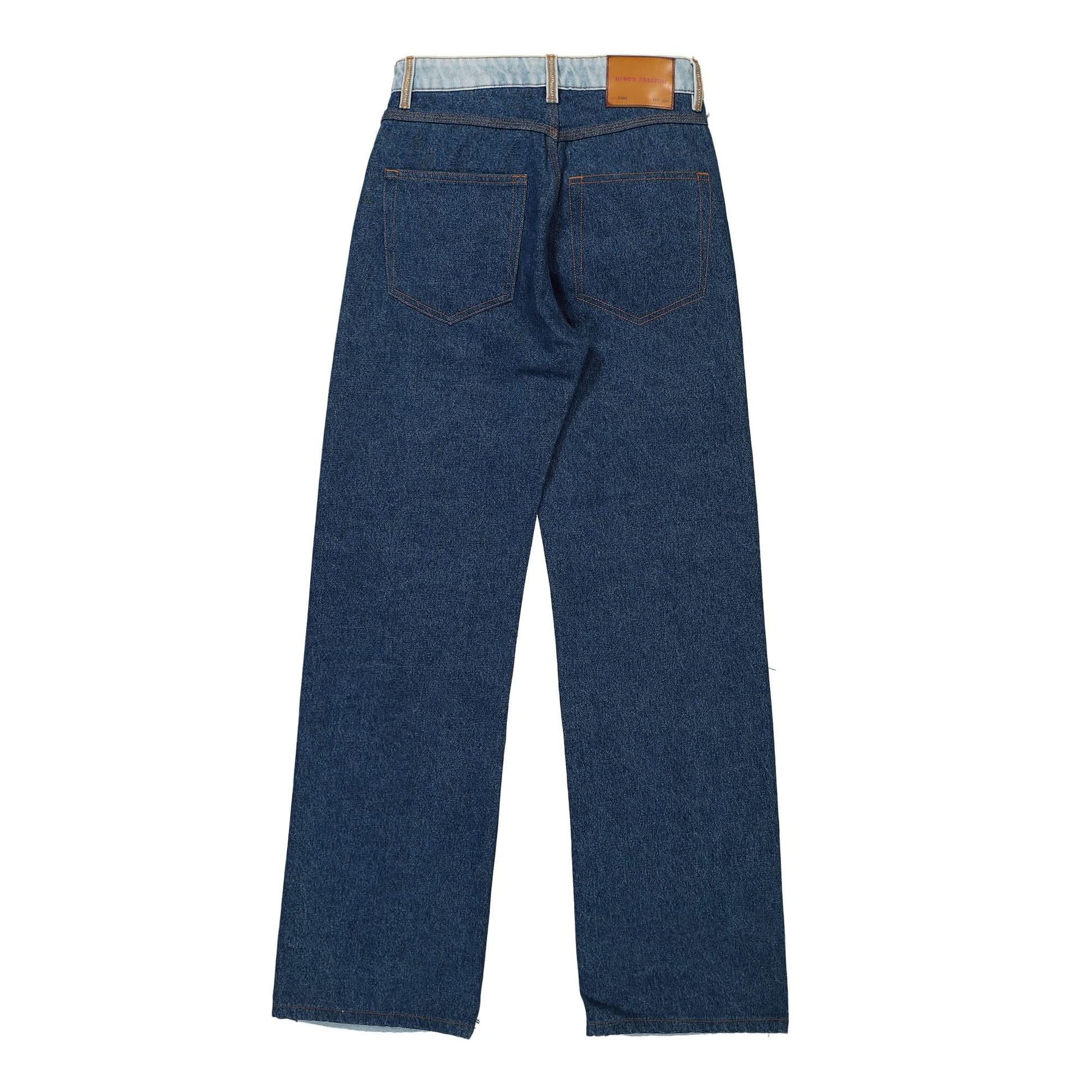 Heron Preston Washed Insideout Carpenter Pant Blue Detail view 2 | Gate