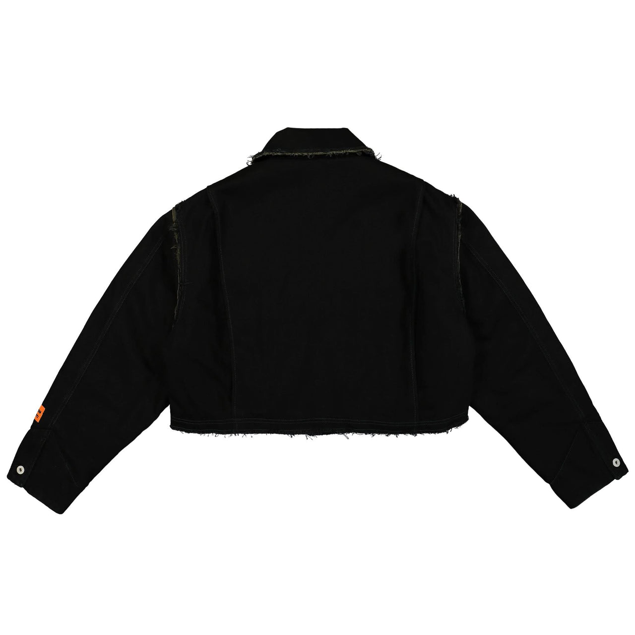 Heron Preston Rebuilt Denim Jacket Black Detail view 1 | Gate