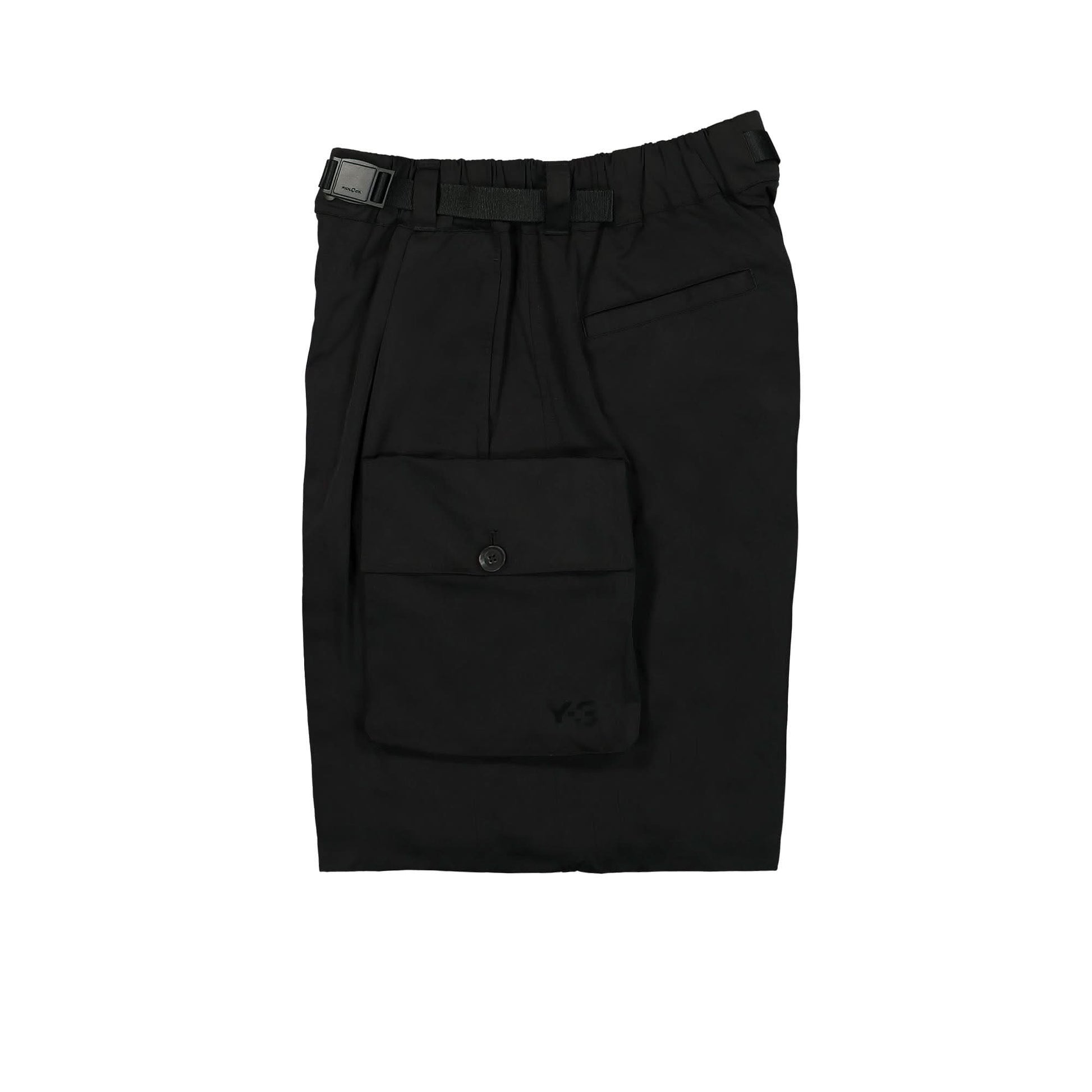 Y-3 Nylon Twill Short Black Detail view 3 | Gate