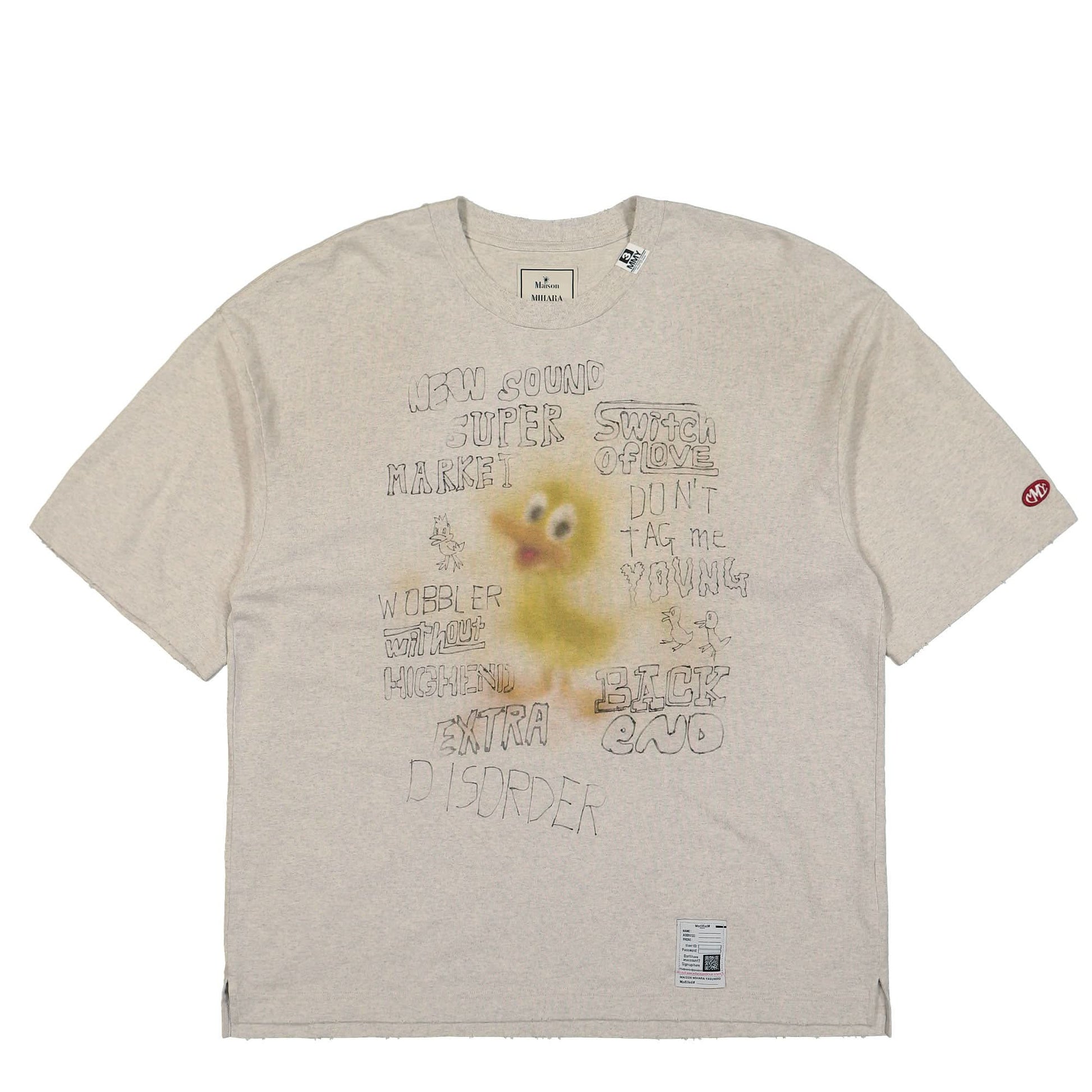 Maison Mihara Yasuhiro Distressed Tee Grey Detail view 1 | Gate