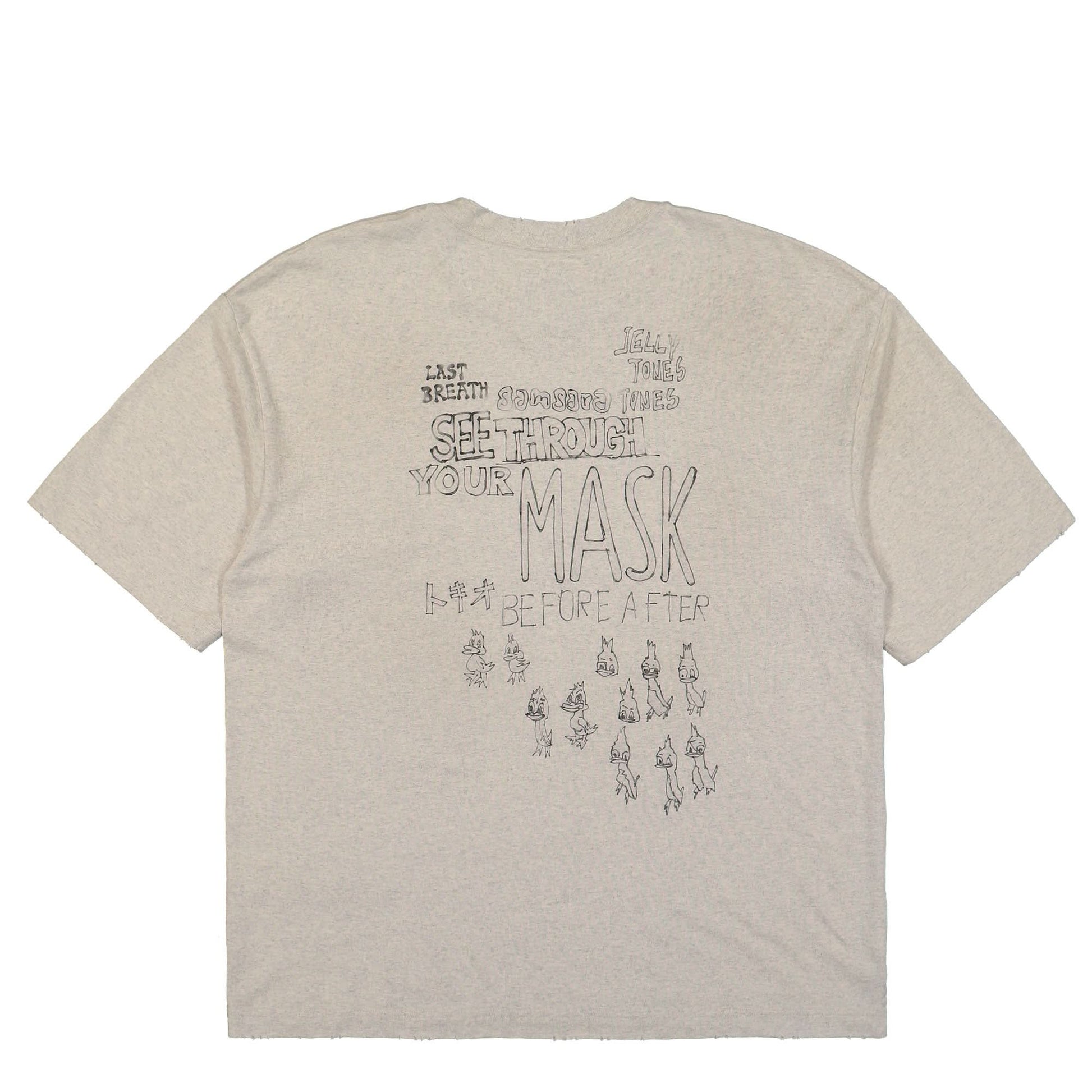 Maison Mihara Yasuhiro Distressed Tee Grey Detail view 2 | Gate