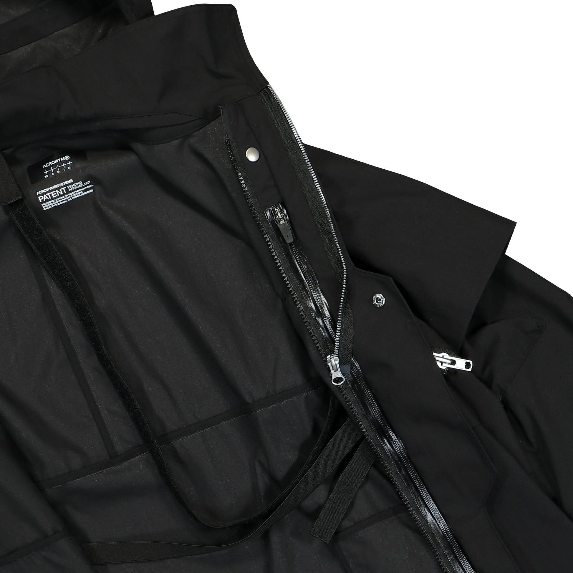 Acronym Lightshell Encapsulated Nylon Interops Jacket Black Detail view 5 | Gate