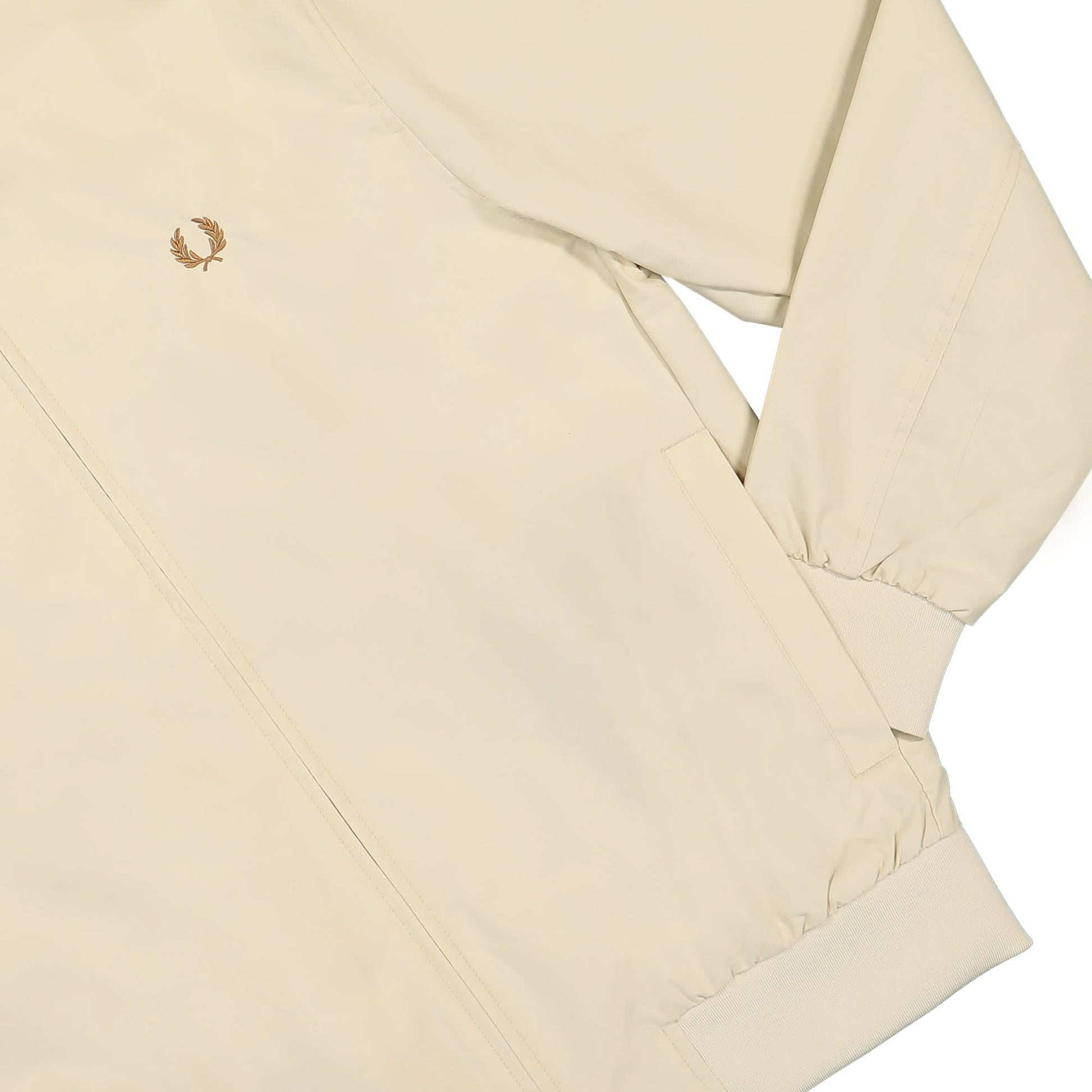 Fred Perry Brentham Jacket Beige Detail view 4 | Gate