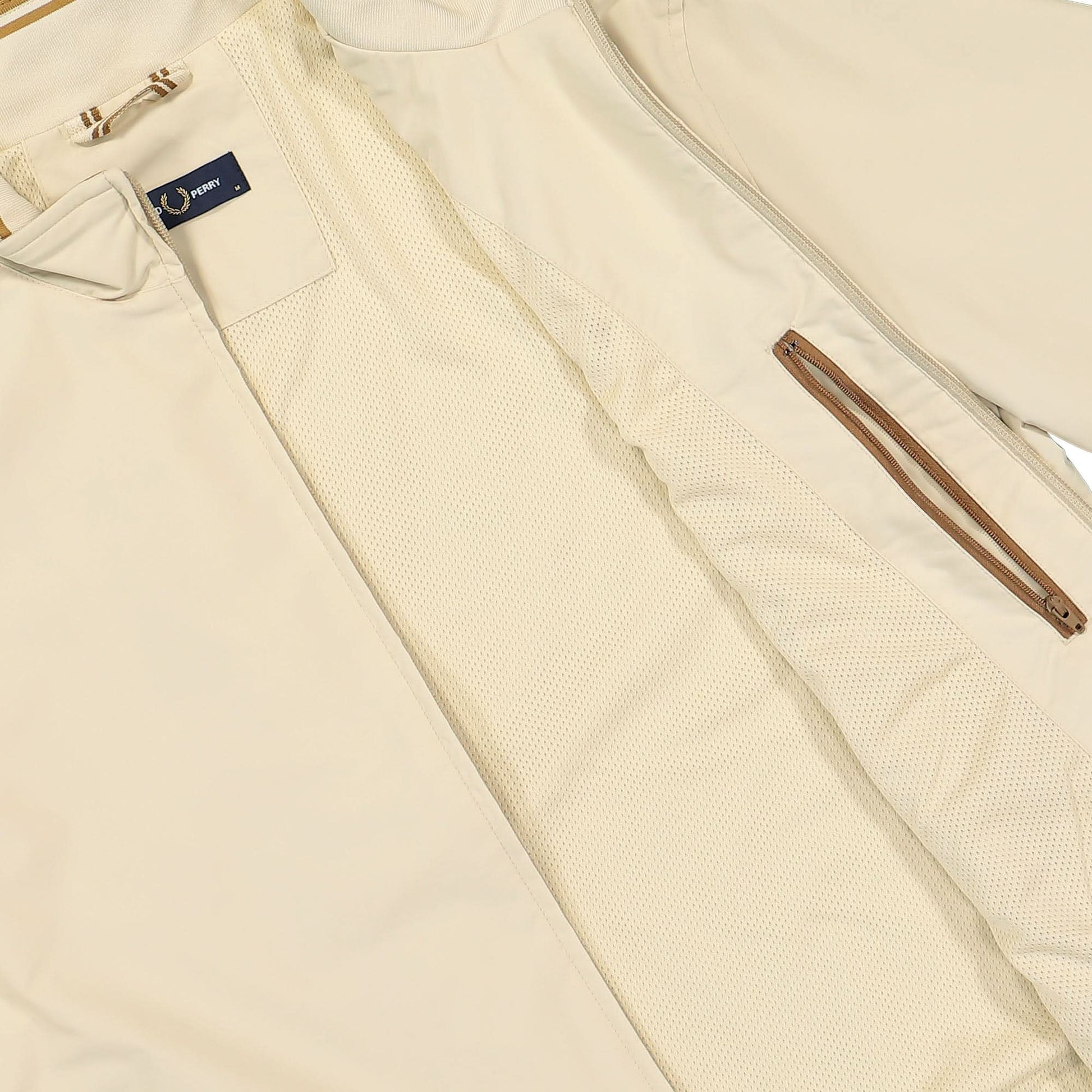 Fred Perry Brentham Jacket Beige Detail view 5 | Gate