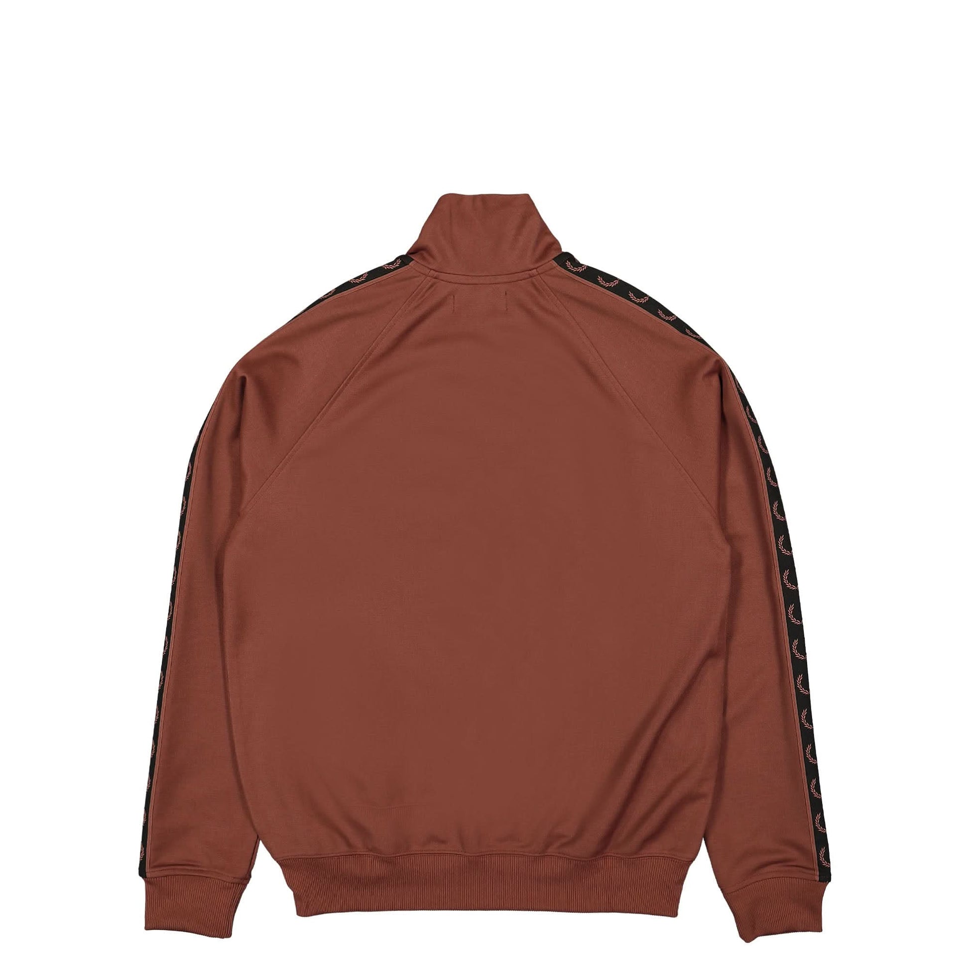 Fred Perry Contrast Tape Track Jacket Brown Detail view 2 | Gate