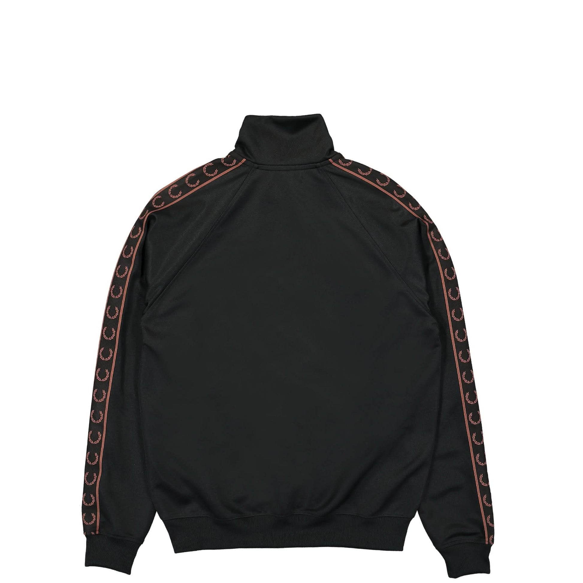 Fred Perry Contrast Tape Track Jacket Black Detail view 2 | Gate