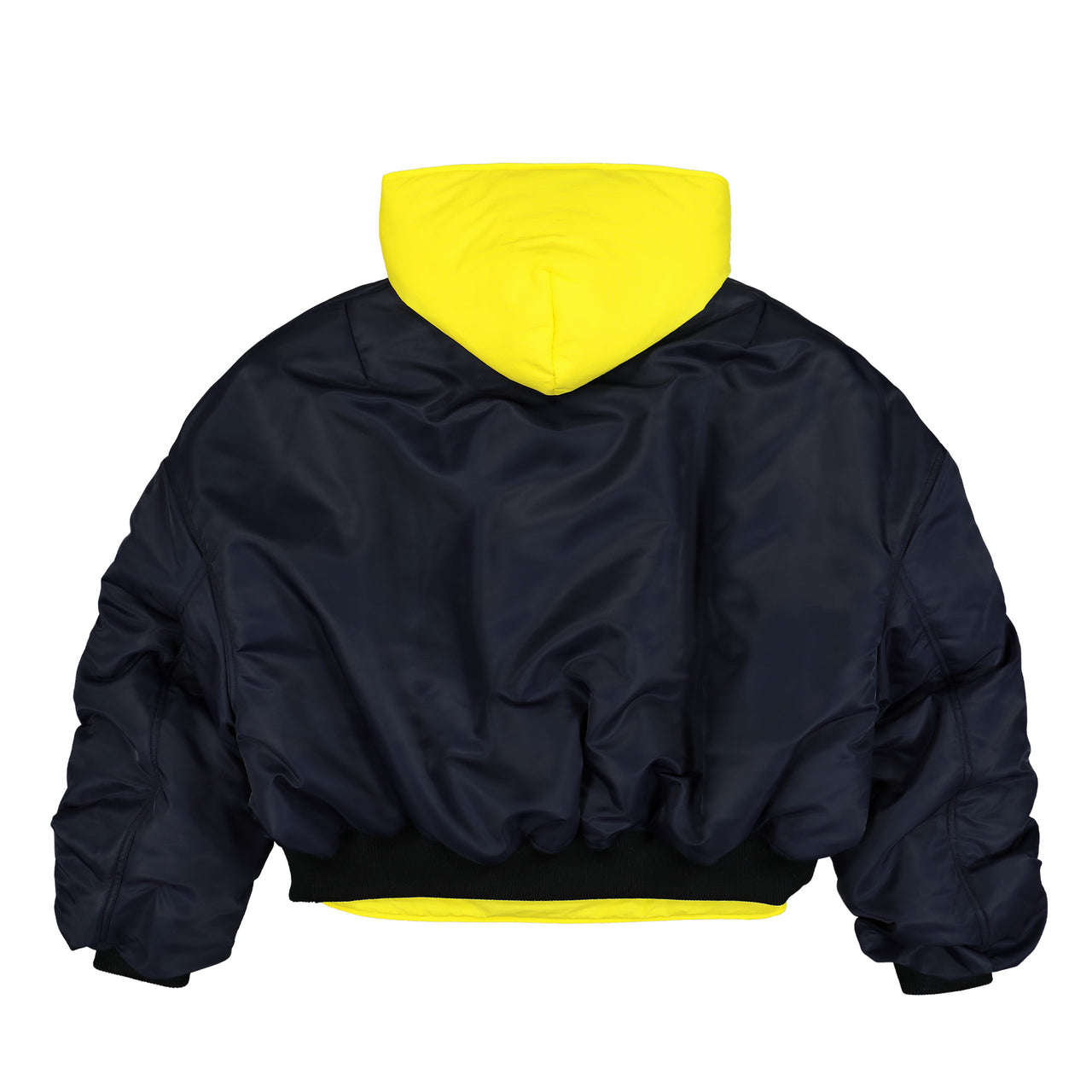 JW Anderson Real Sleep Bomber Jacket Blue Detail view 1 | Gate