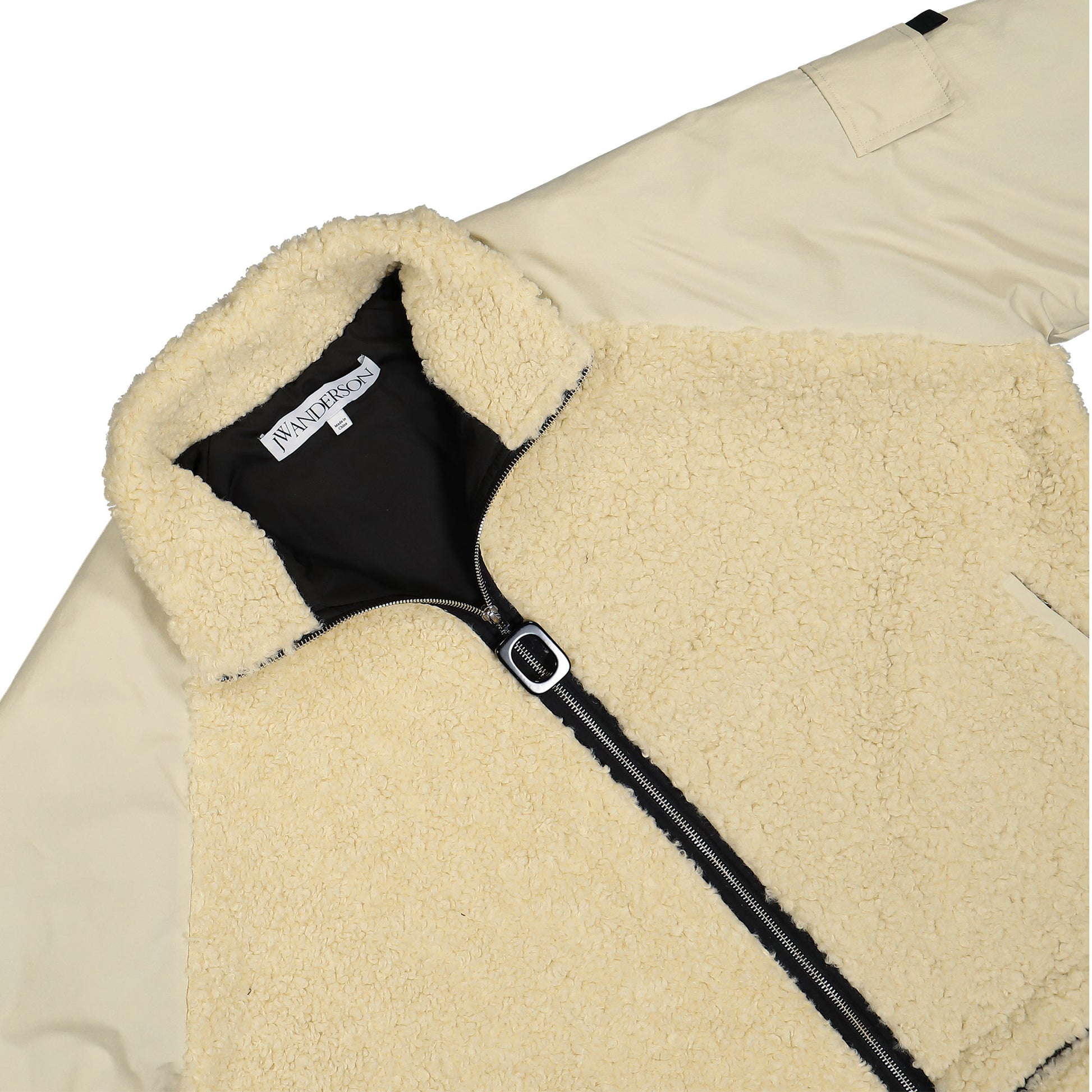 JW Anderson Colour Block Track Top Beige Detail view 3 | Gate