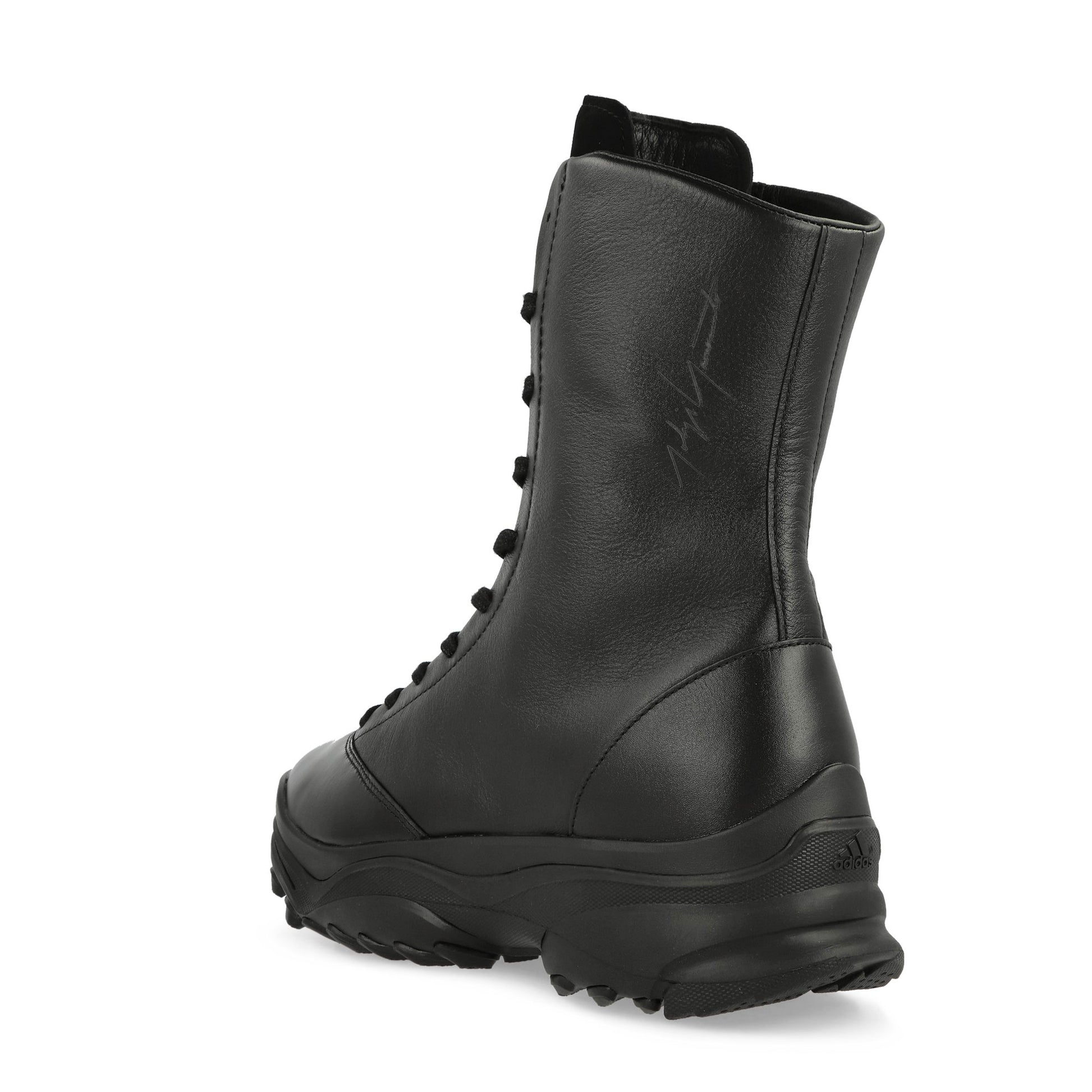 Y-3 GSG9 HI Black / Black / Black High Top Sneakers JQ9201 Detail View 3 | GATE