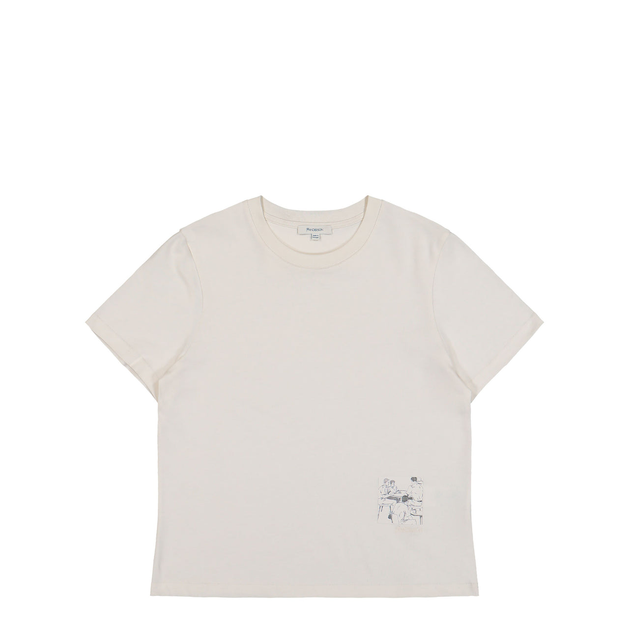 JW Anderson Mini Graphic T-Shirt Off White T-Shirts JT0301-PG1510-002 / Off White Detail View 1 | GATE
