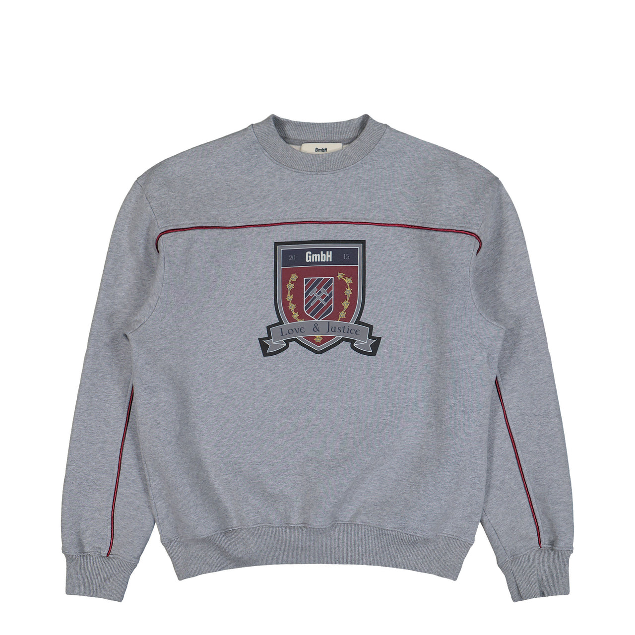 Gmbh Crewneck With Embroidery Grey Melange Sweatshirts Justice Detail View 1 | GATE