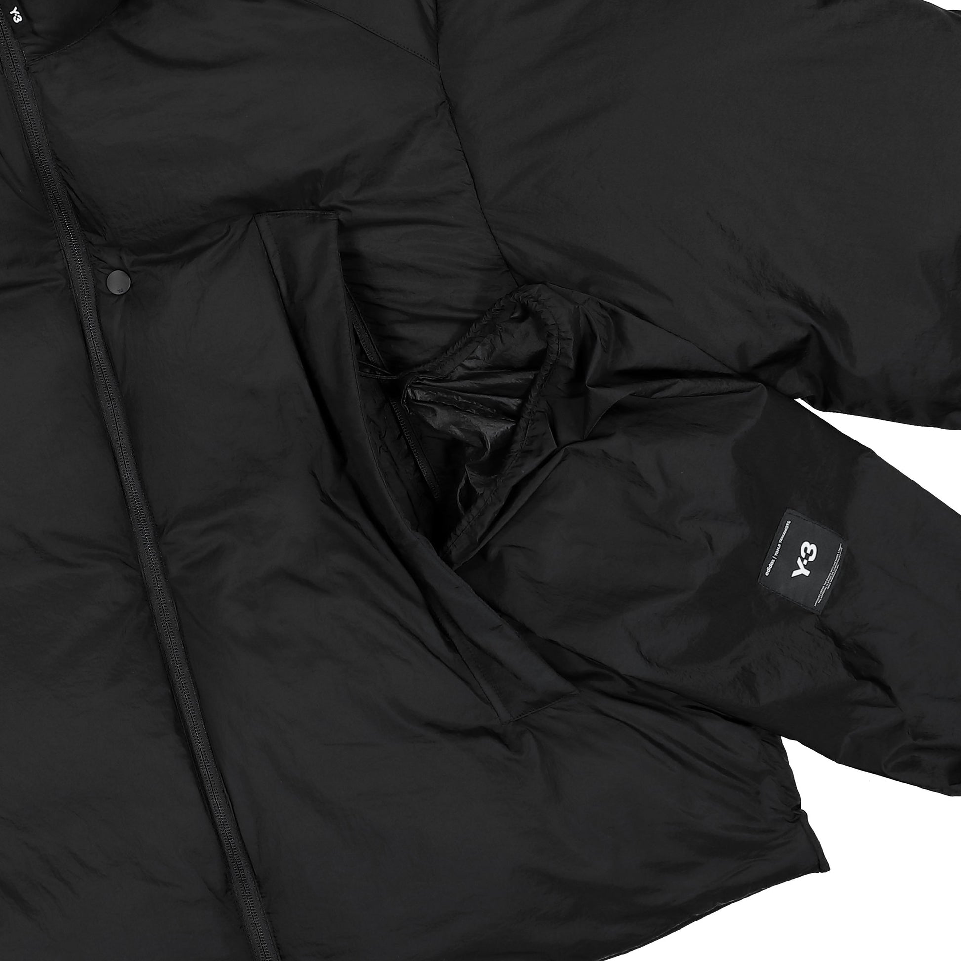 Y-3 M Puffer Jacket Black Puffer Jacket JX7282 Detail View 5 | GATE