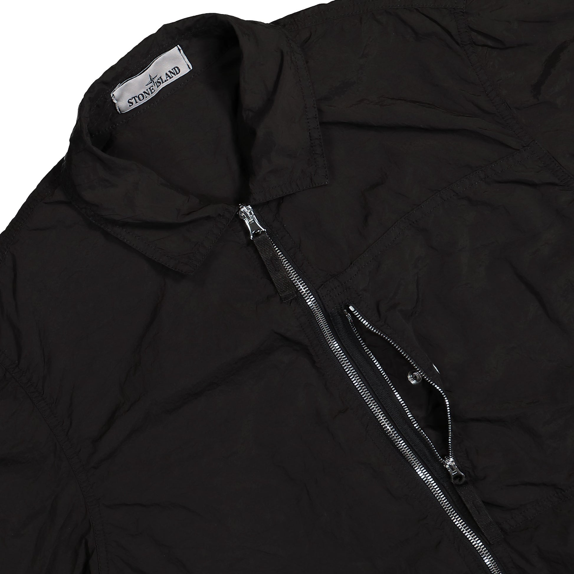 Stone Island Overshirt Black Detail view 4 | Gate