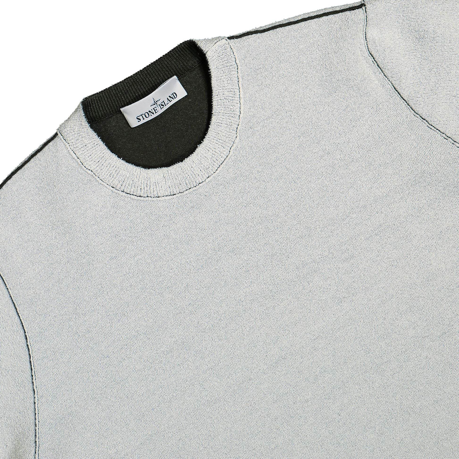 Stone Island Crew Neck Beige Detail view 4 | Gate