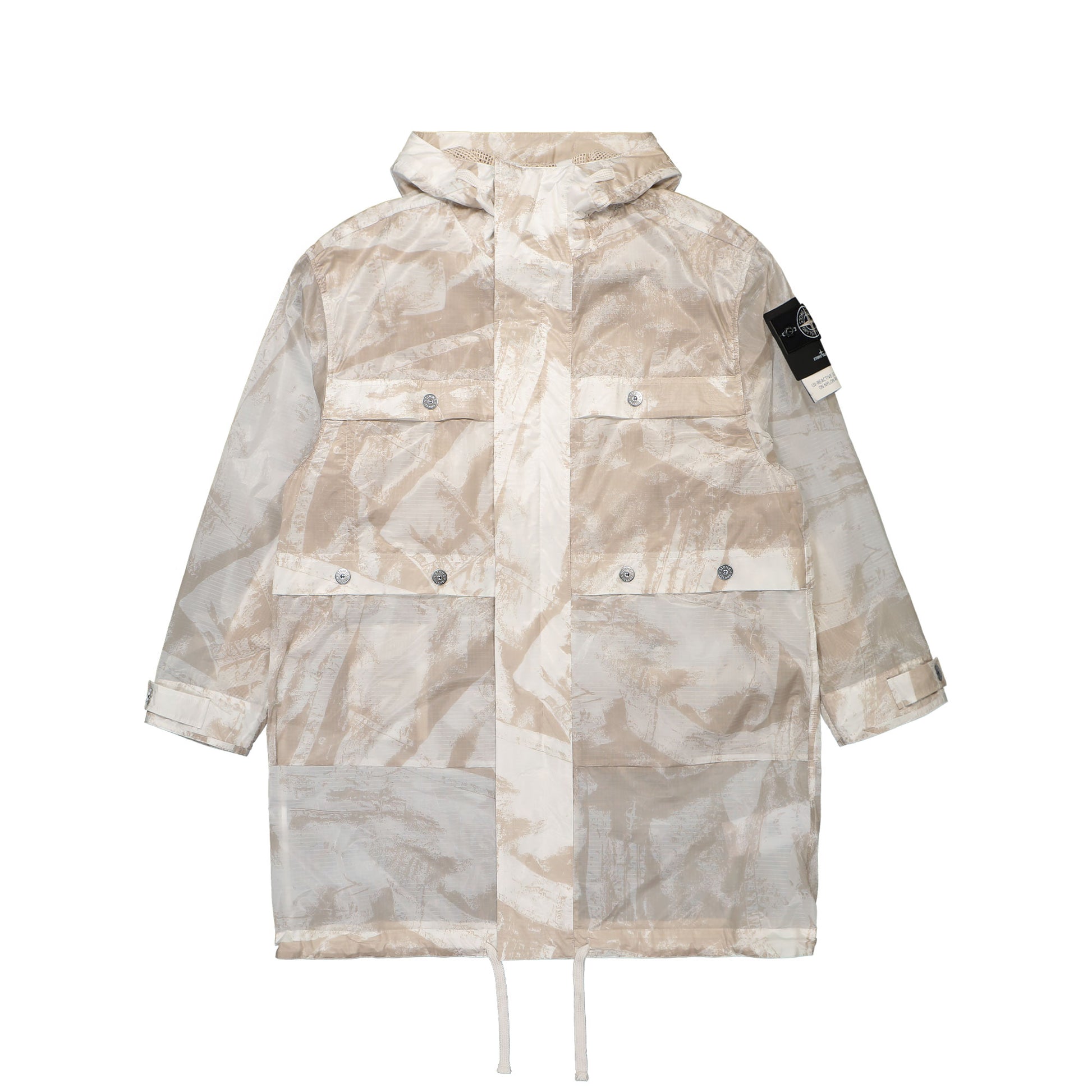 Stone Island Long Parka Beige Detail view 1 | Gate