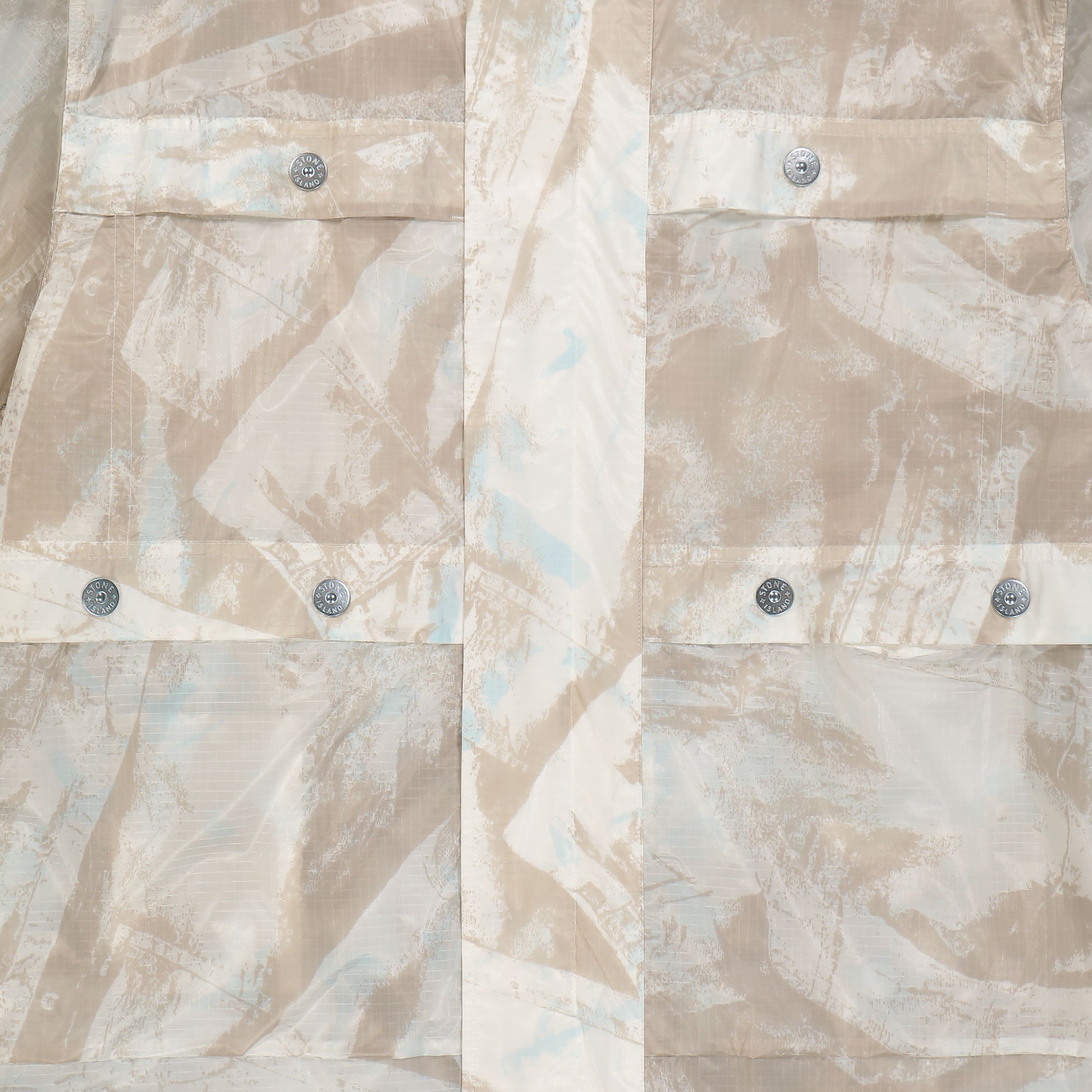 Stone Island Long Parka Beige Detail view 7 | Gate
