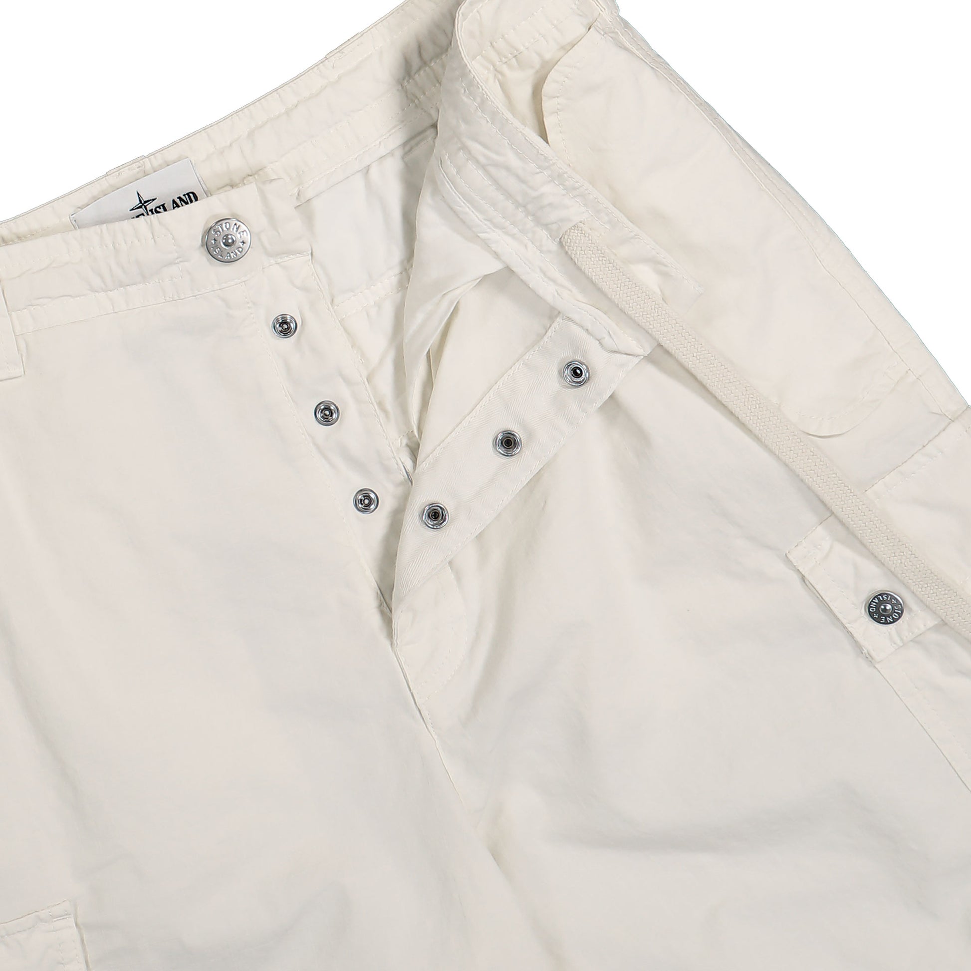 Stone Island Shorts White Detail view 4 | Gate