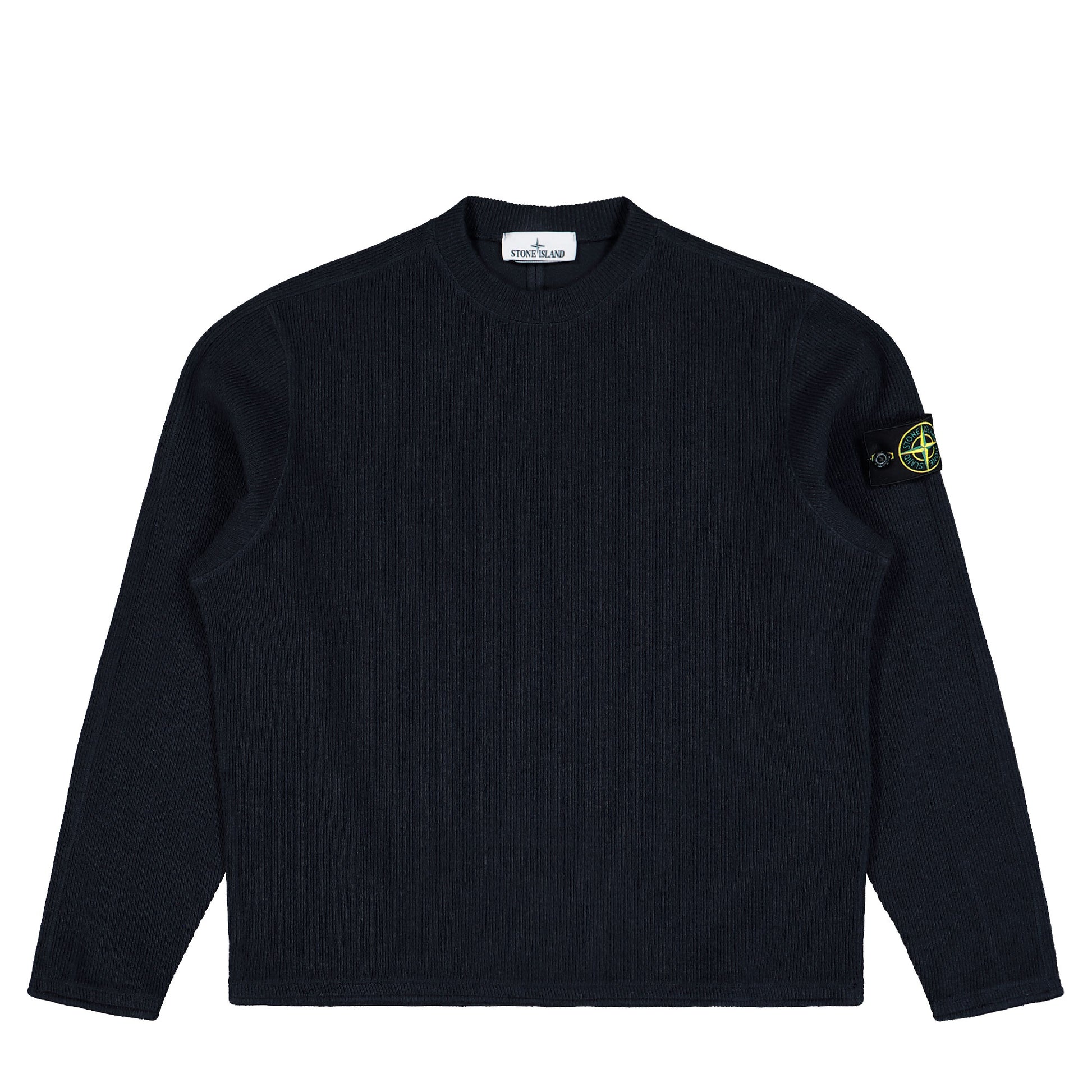 Stone Island Crewneck Sweatshirt With Back Yoke Detail Navy Blue Sweatshirts K2S156100044-S0227 V0020 Detail View 1 | GATE