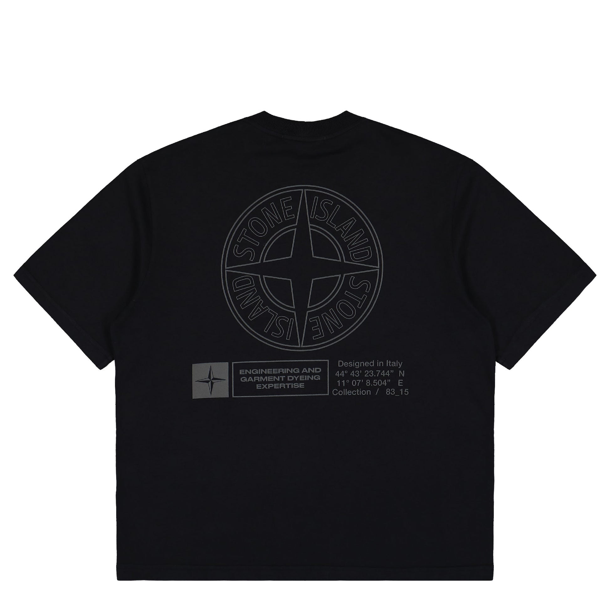 Stone Island SS T-Shirt With Industrial Print Black T-Shirt K2S152100037-S0241 V0029 Detail View 2 | Gate