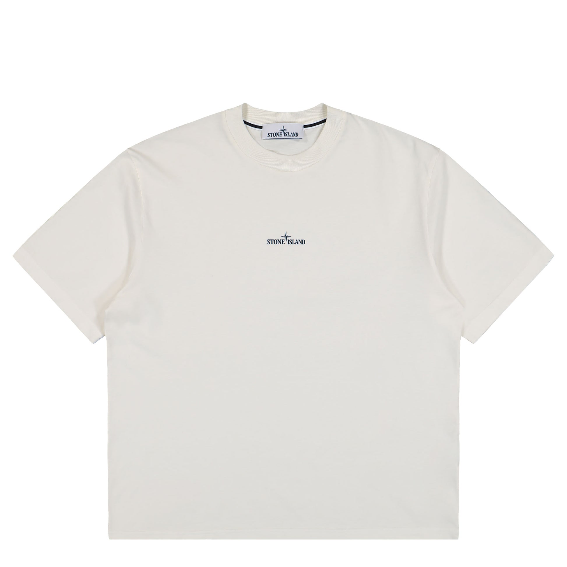 Stone Island SS T-Shirt With Industrial Print Ivory T-Shirt K2S152100037-S0241 V0093 Detail View 1 | Gate