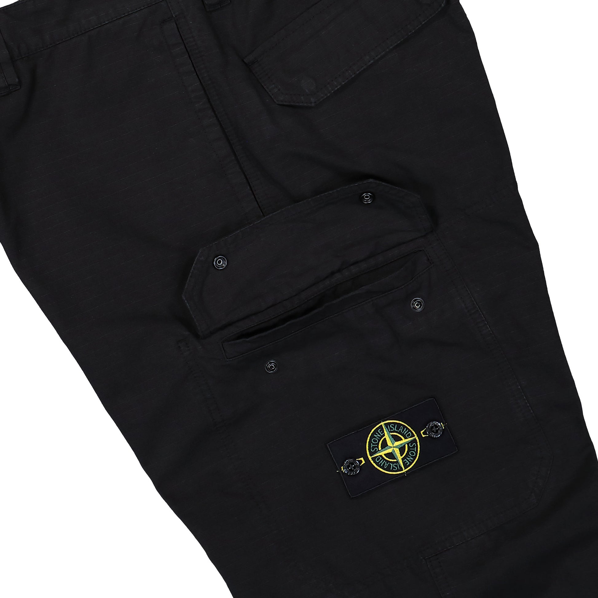 Stone Island Ripstop Cargo Pants Black Pants K2S153100011-S0211 V0029 Detail View 6 | GATE