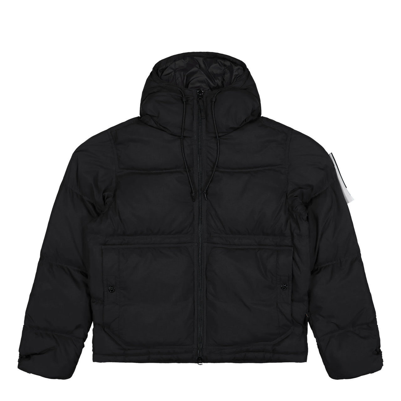 Stone Island Down Parka With Water Resistance And Snap Pockets Black Parka K2S154100019-S0182 V0029 Detail View 1 | GATE