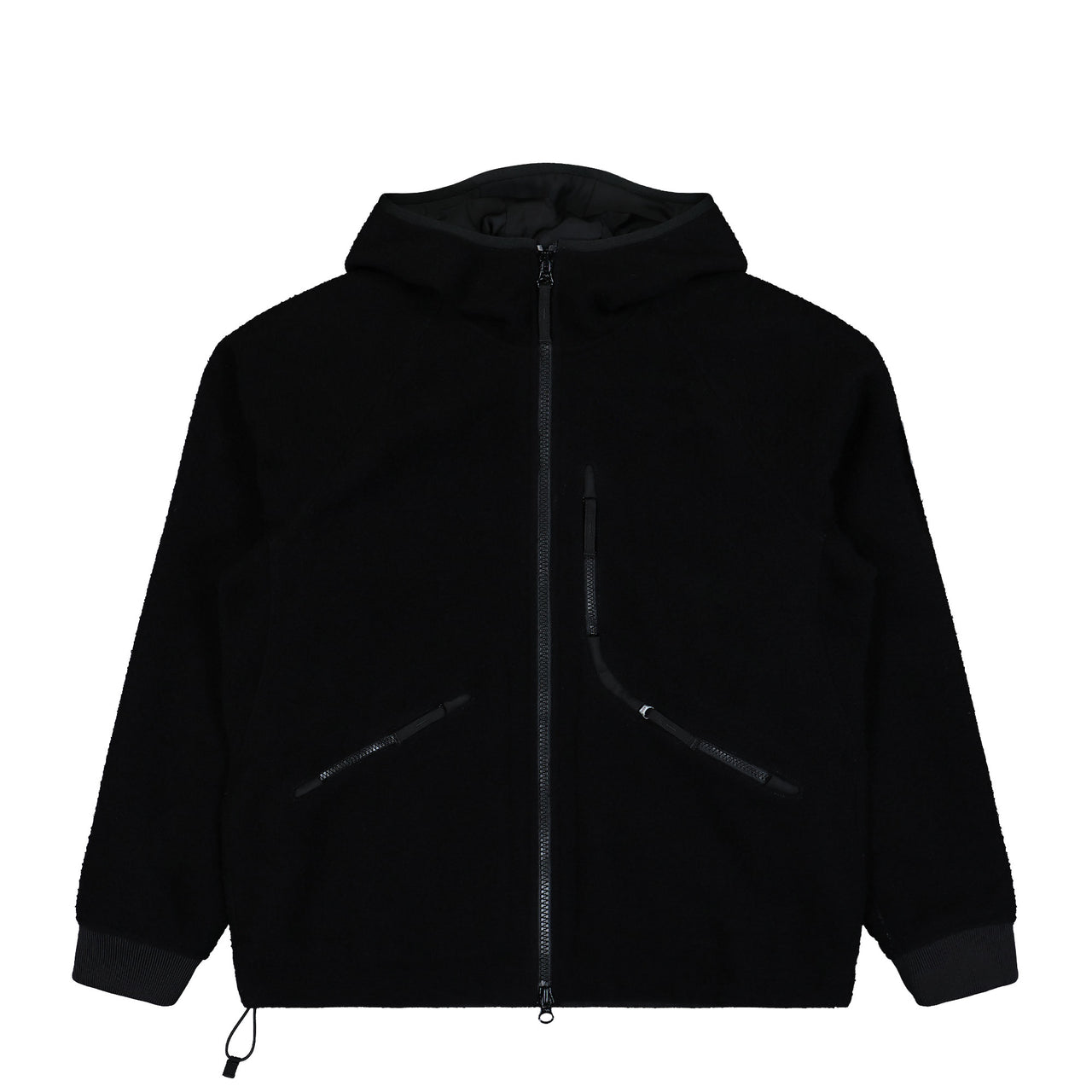Stone Island Hooded Jacket With Anti-Drop And Zip Chest Pocket Black Jackets K2S154100060-S0214 V0029 Detail View 1 | GATE
