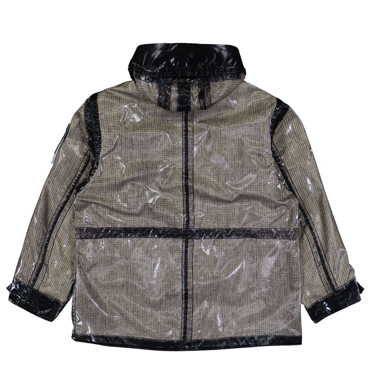 Stone Island Hooded Parka With Prismatic Effect And Padded Lining Pearl Grey Parkas K2S154100079-S0237 V0061 Detail View 1 | GATE