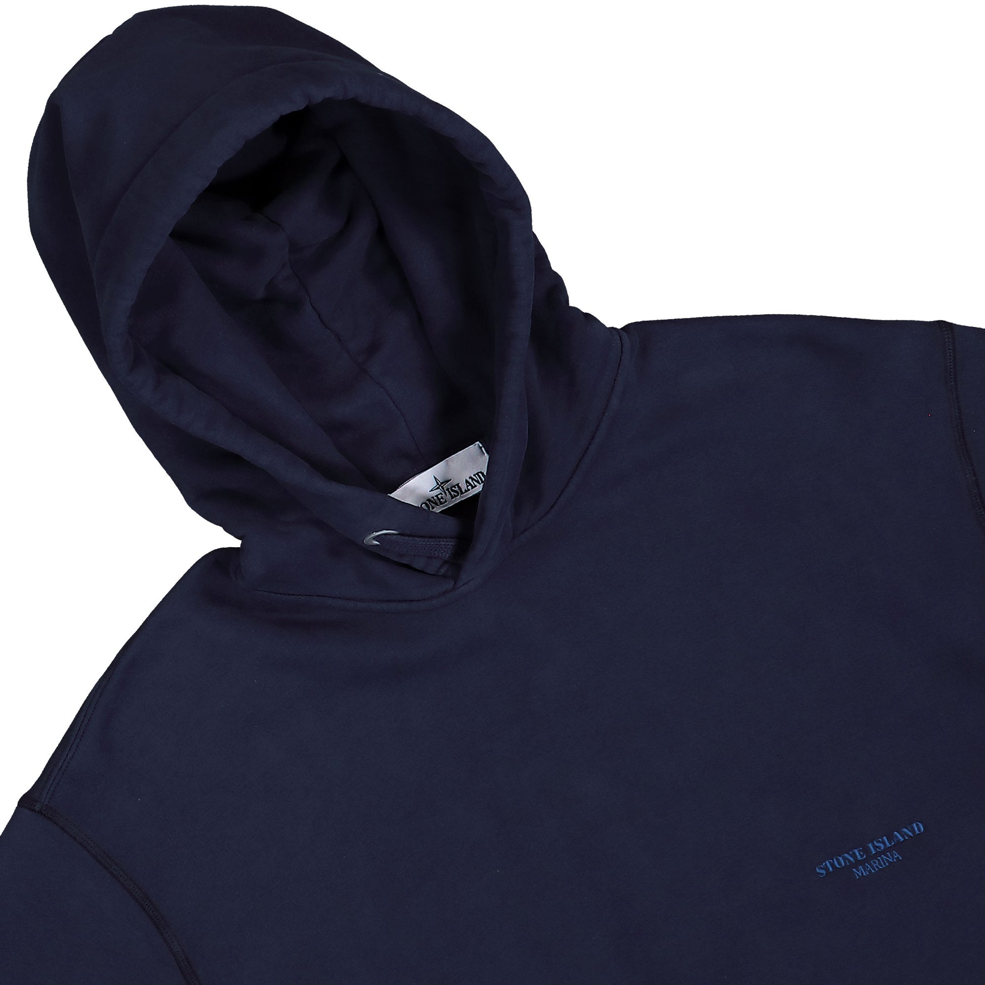 Stone Island Marina Hoodie Sweater Blue Navy Hoodies K2S156100027-S0X13 V002A Detail View 3 | GATE