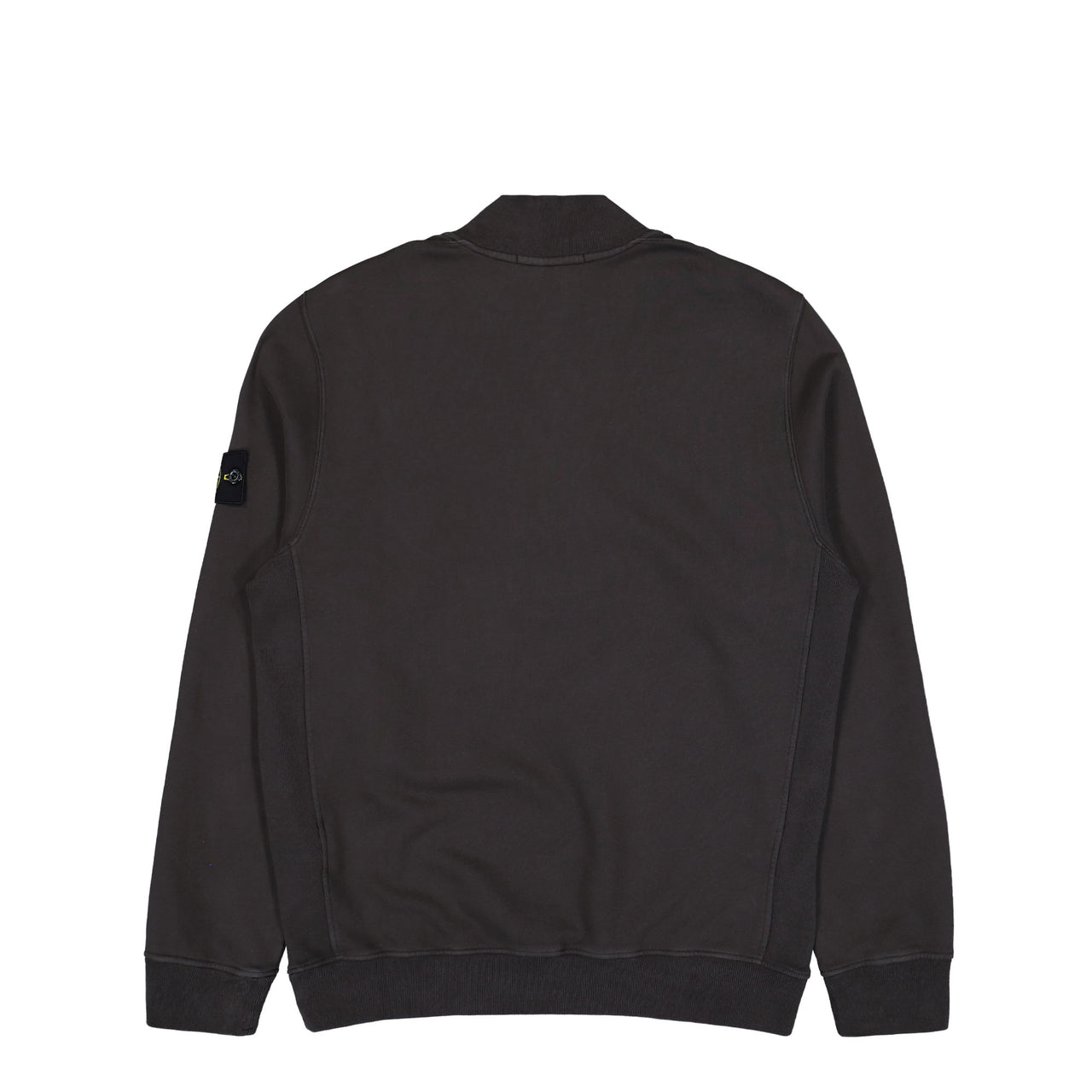 Stone Island Half-Zip Sweatshirt With Ribbed Inlays Lead Grey Sweatshirt K2S156100068-S0A20 V0062 Detail View 1 | GATE