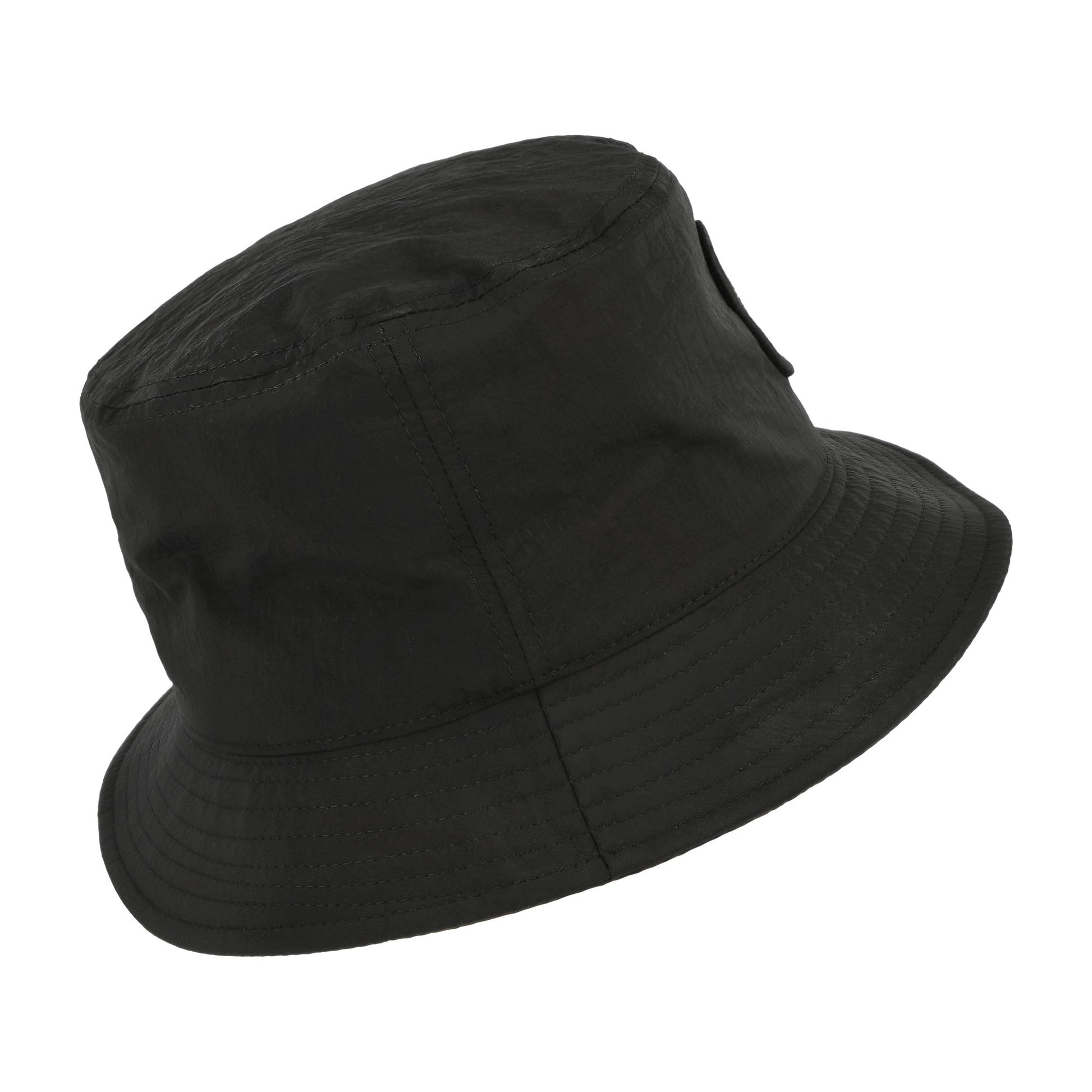 Stone Island Bucket Hat With Mesh Lining And Compass Embroidery Black Headwear K2S159100012-S0076 V0029 Detail View 3 | GATE